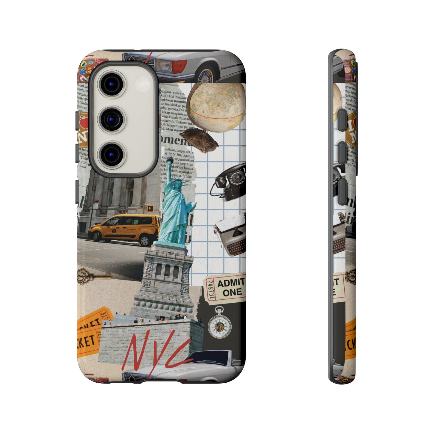 New York City Collage Wallpaper Phone Case | iPhone 15 Plus/ Pro, 14, 13, 12| Google Pixel 7, Pro, 5| Samsung Galaxy S23 All Major Phone Models