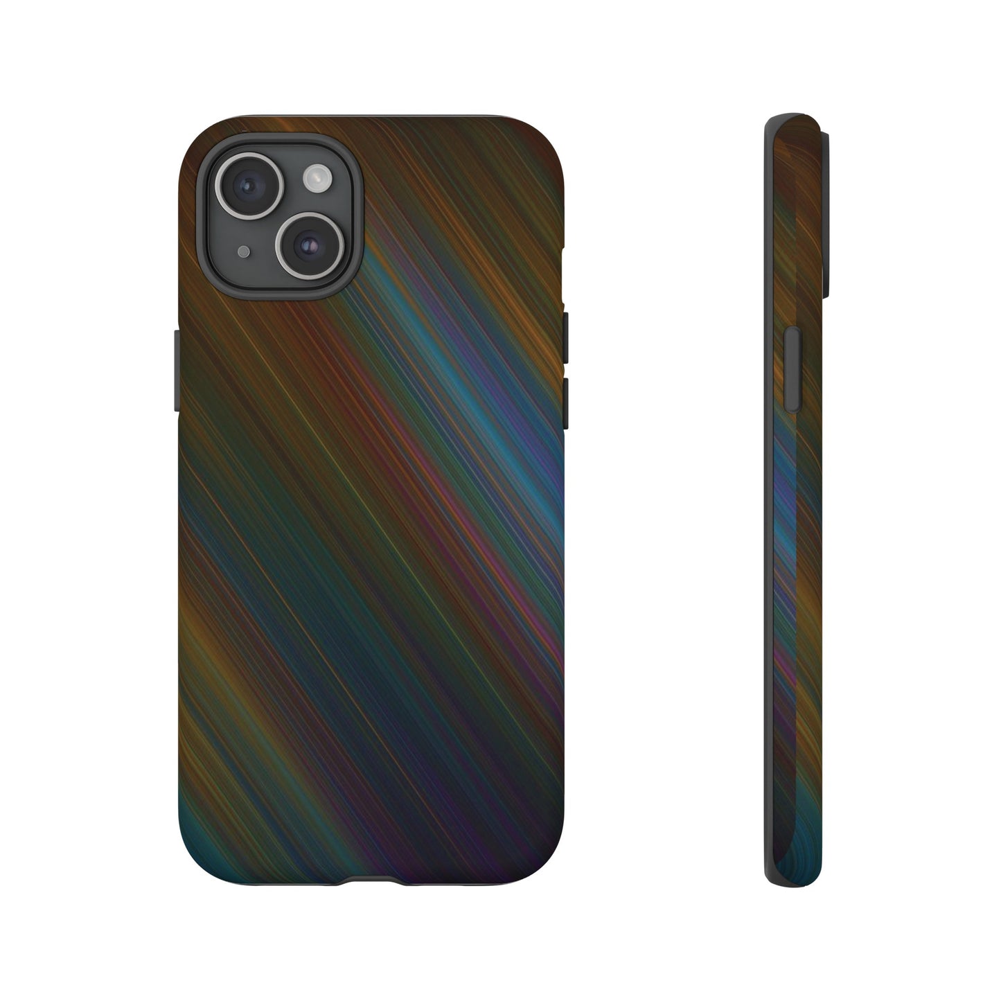 Slanted Rainbow Wallpaper Phone Case | iPhone 15 Plus/ Pro, 14, 13, 12| Google Pixel 7, Pro, 5| Samsung Galaxy S23 All Major Phone Models