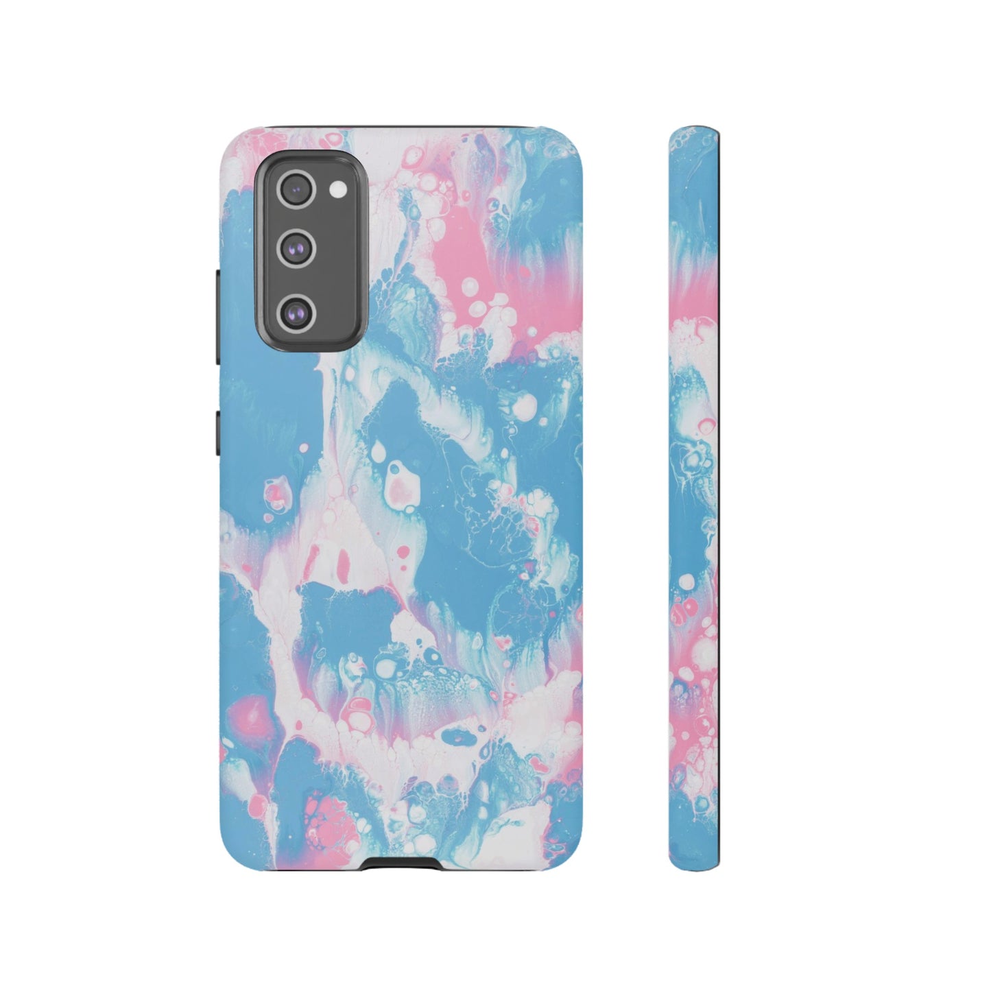 Baby Pink & Blue Resin Inspired Phone Case |iPhone 15 Plus/ Pro, 14, 13, 12|Google Pixel 7, Pro, 5|Samsung Galaxy S23 All Major Phone Models