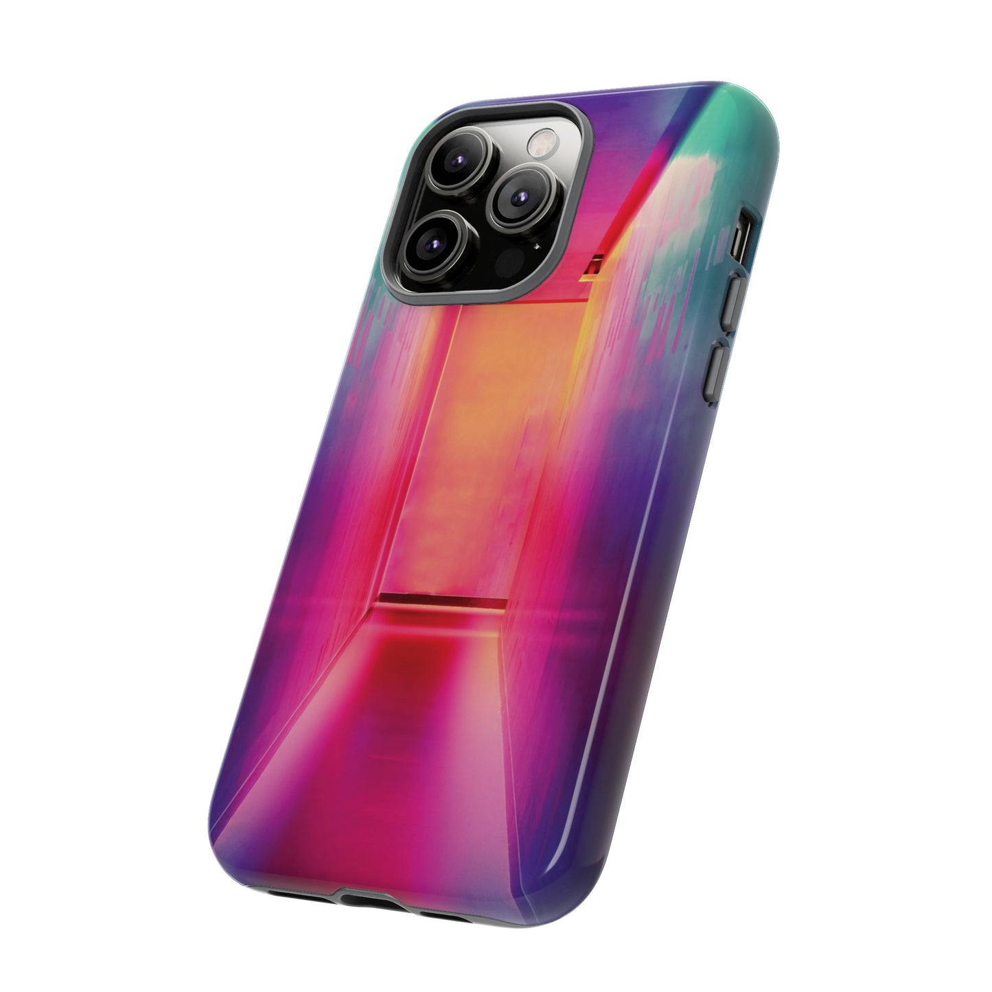 Rainbow Hallway Wallpaper Phone Case | iPhone 15 Plus/ Pro, 14, 13, 12| Google Pixel 7, Pro, 5| Samsung Galaxy S23 All Major Phone Models