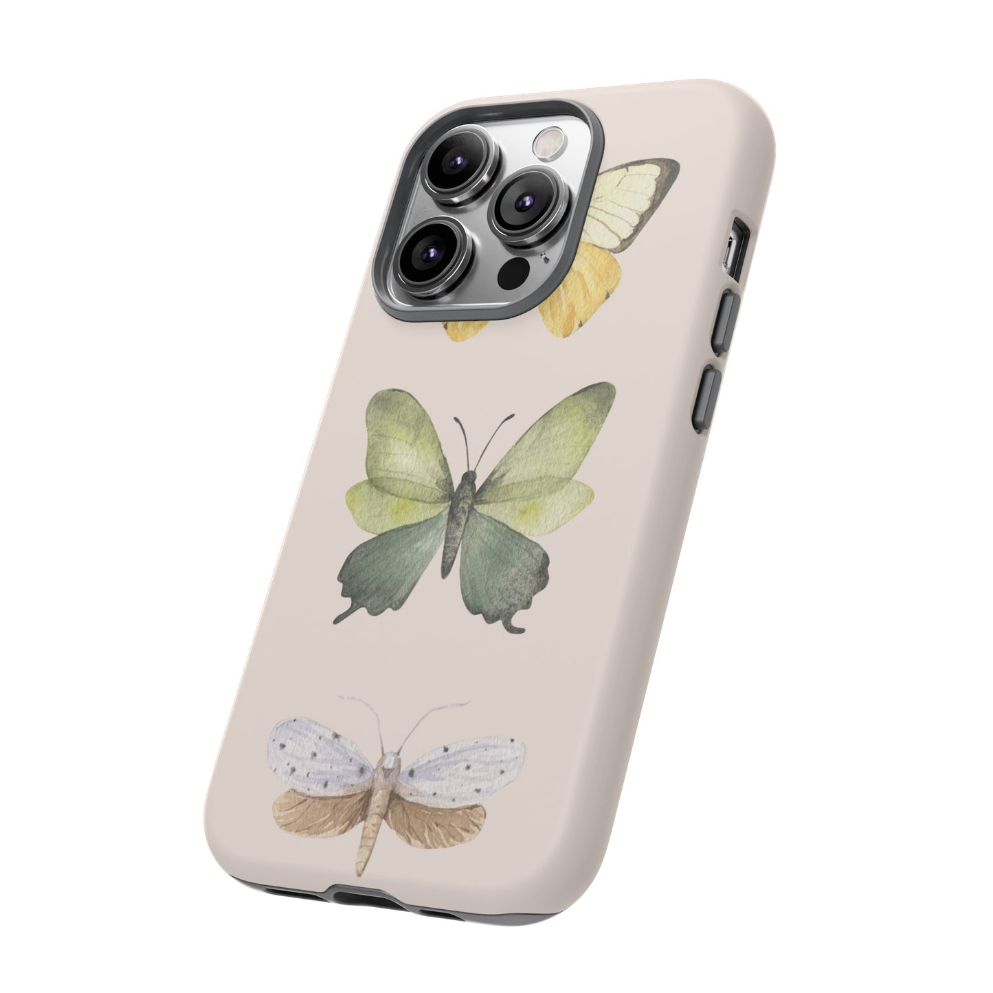 Three Butterflies Wallpaper Phone Case | iPhone 15 Plus/ Pro, 14, 13, 12| Google Pixel 7, Pro, 5| Samsung Galaxy S23 All Major Phone Models