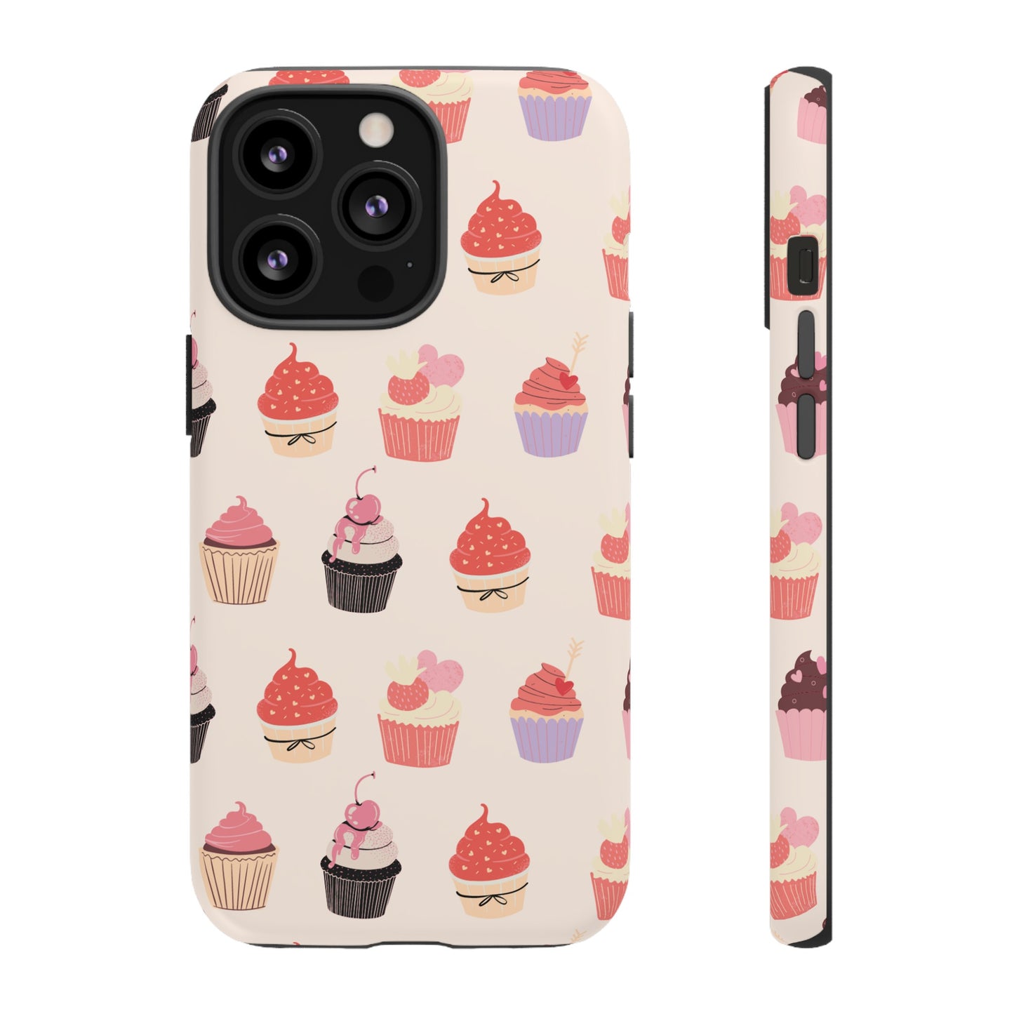 Cupcake Collage Wallpaper Phone Case | iPhone 15 Plus/ Pro, 14, 13, 12| Google Pixel 7, Pro, 5| Samsung Galaxy S23 All Major Phone Models