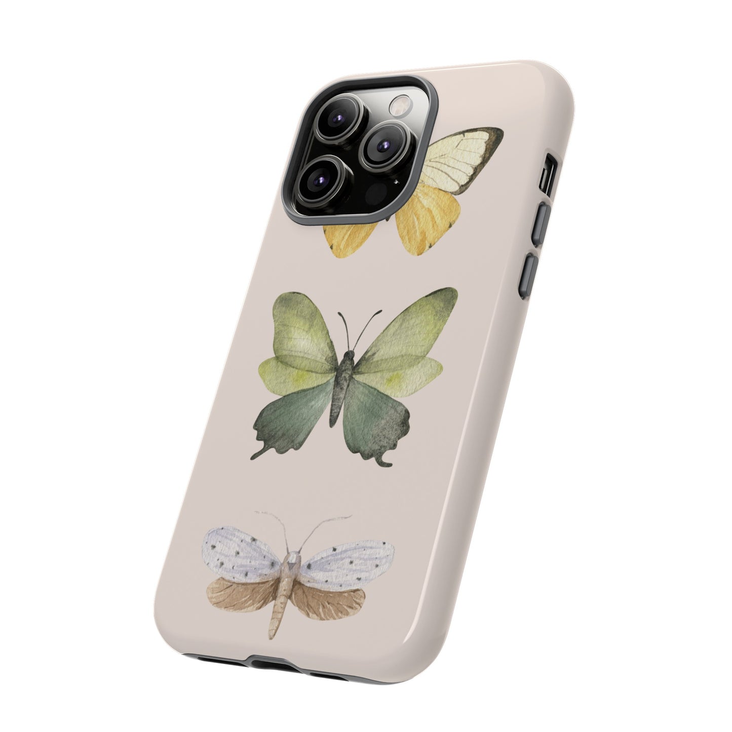 Three Butterflies Wallpaper Phone Case | iPhone 15 Plus/ Pro, 14, 13, 12| Google Pixel 7, Pro, 5| Samsung Galaxy S23 All Major Phone Models