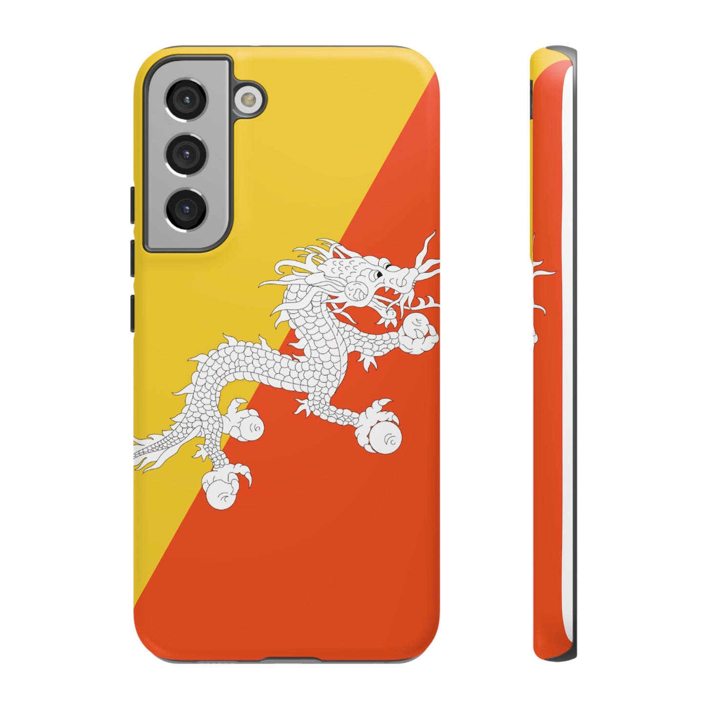 Bhutan Flag Phone Case | iPhone 15 Plus/ Pro, 14, 13, 12| Google Pixel 7, Pro, 5| Samsung Galaxy S23 All Major Phone Models