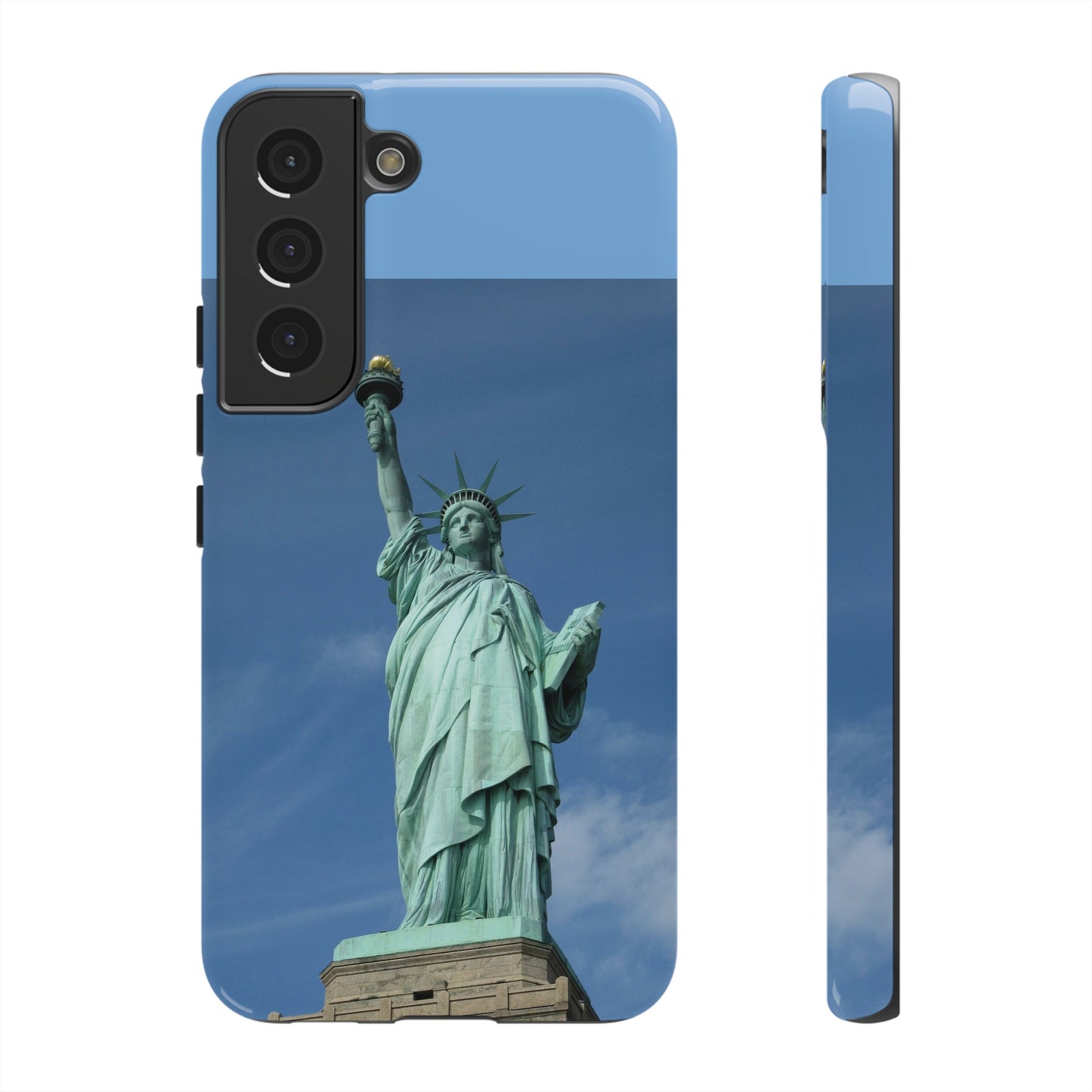 Statue Of Liberty Wallpaper Phone Case | iPhone 15 Plus/ Pro, 14, 13, 12| Google Pixel 7, Pro, 5| Samsung Galaxy S23 All Major Phone Models