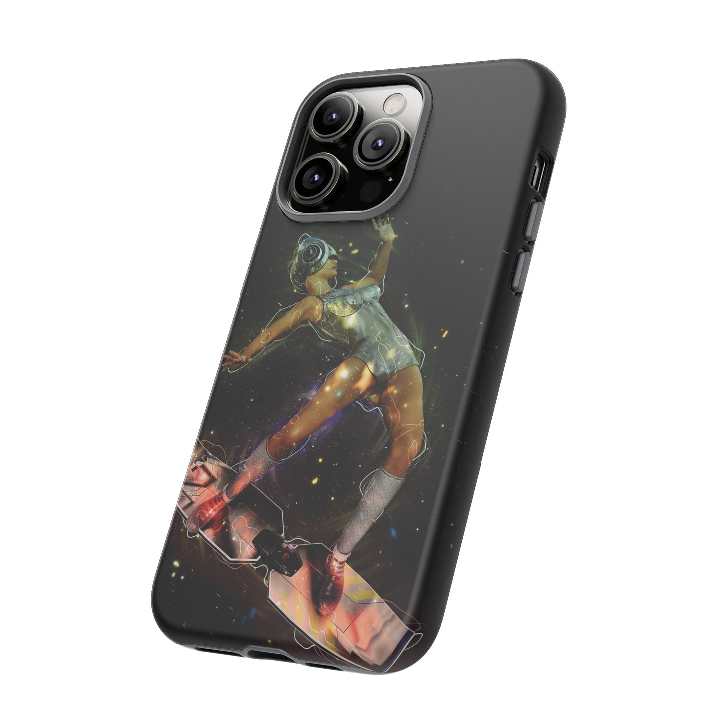 Sci-Fi Skateboard Wallpaper Phone Case | iPhone 15 Plus/ Pro, 14, 13, 12| Google Pixel 7, Pro, 5| Samsung Galaxy S23 All Major Phone Models