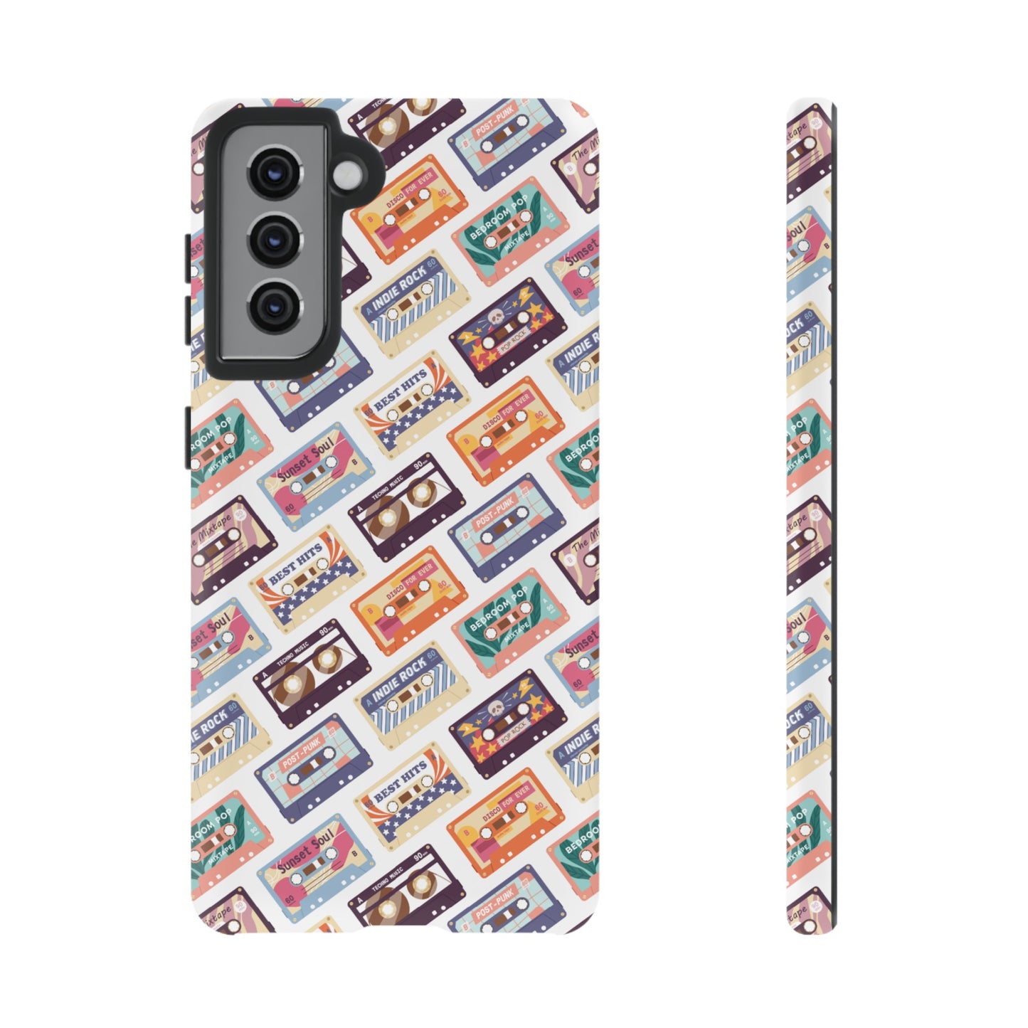 Retro Cassettes Phone Case | iPhone 15 Plus/ Pro, 14, 13, 12| Google Pixel 7, Pro, 5| Samsung Galaxy S23 All Major Phone Models