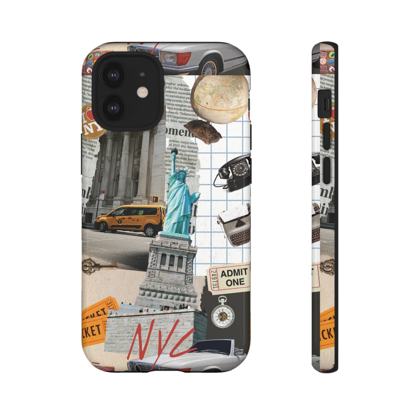 New York City Collage Wallpaper Phone Case | iPhone 15 Plus/ Pro, 14, 13, 12| Google Pixel 7, Pro, 5| Samsung Galaxy S23 All Major Phone Models