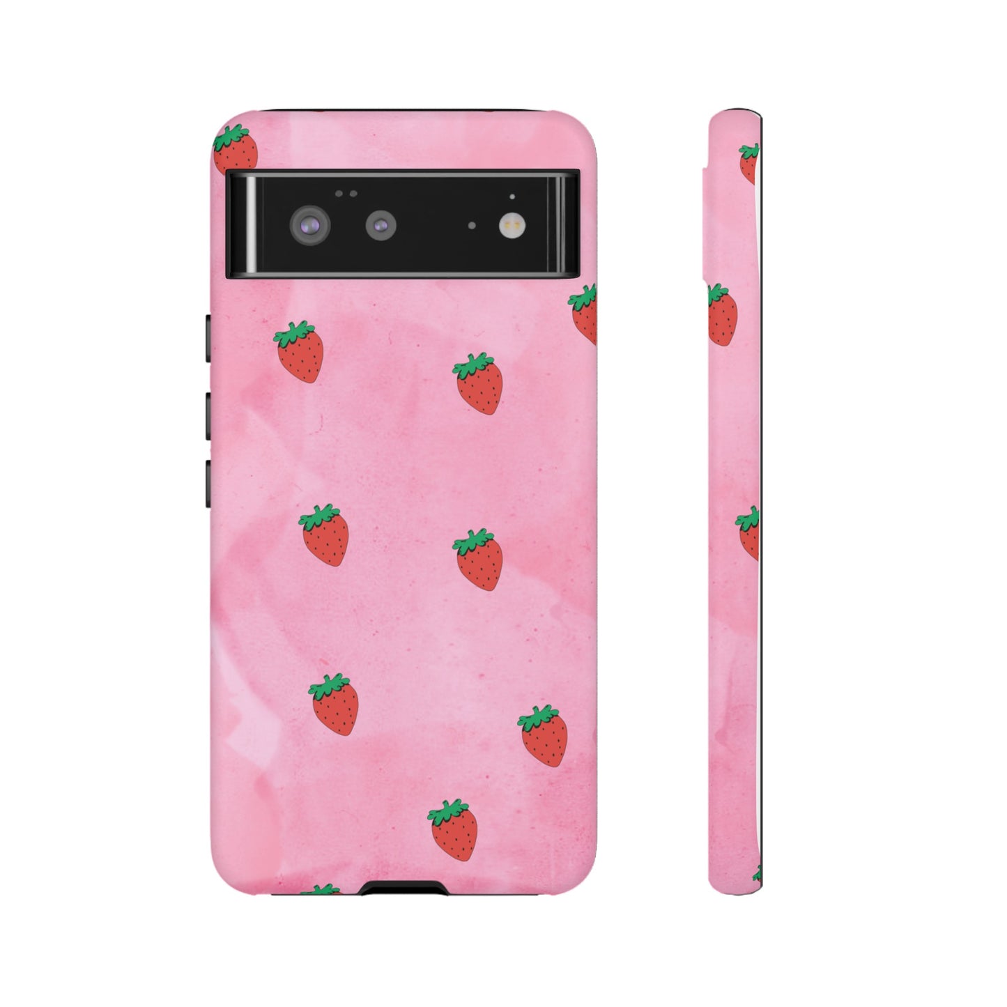 Strawberry Wallpaper Phone Case | iPhone 15 Plus/ Pro, 14, 13, 12| Google Pixel 7, Pro, 5| Samsung Galaxy S23 All Major Phone Models