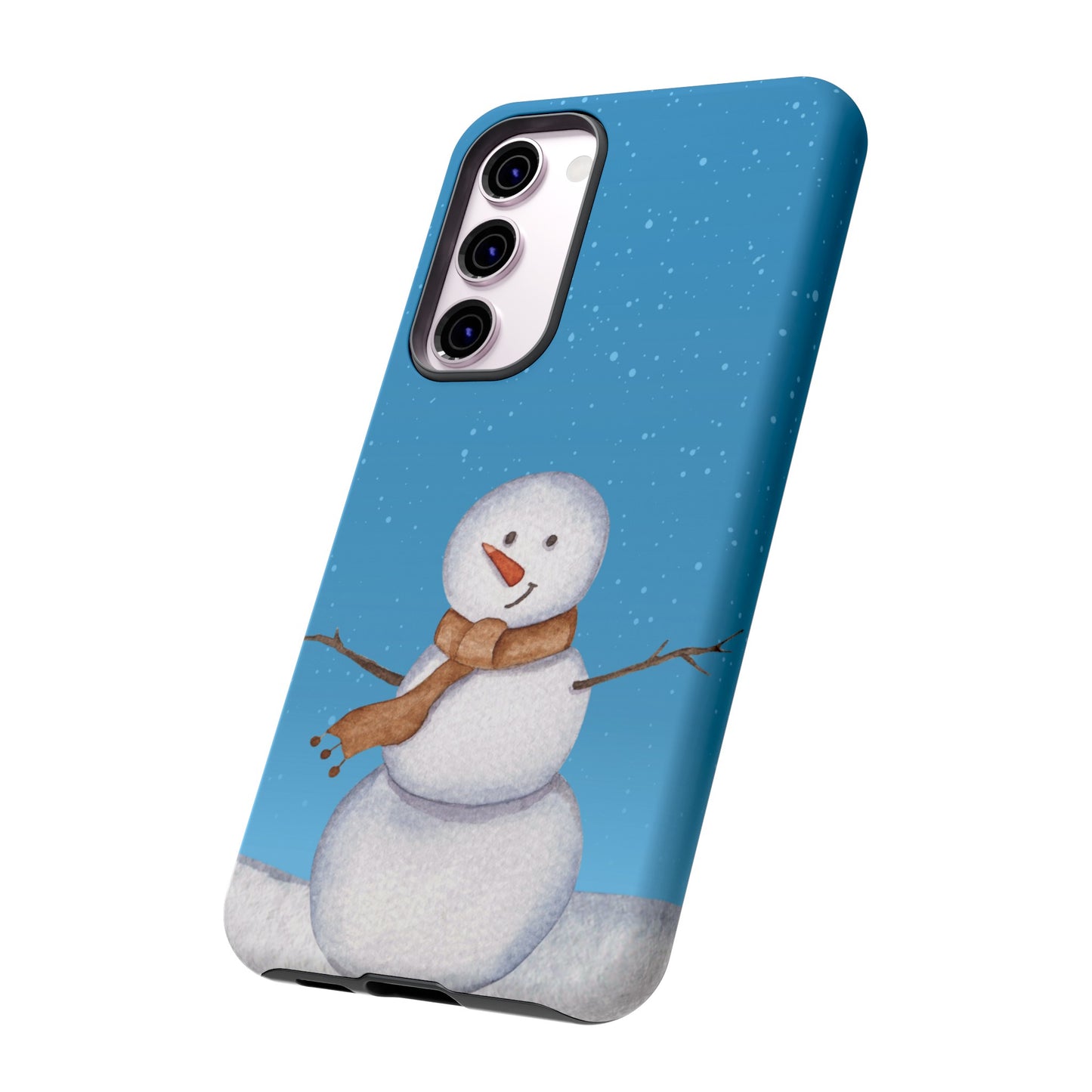 Snowman Wallpaper Phone Case | iPhone 15 Plus/ Pro, 14, 13, 12| Google Pixel 7, Pro, 5| Samsung Galaxy S23 All Major Phone Models