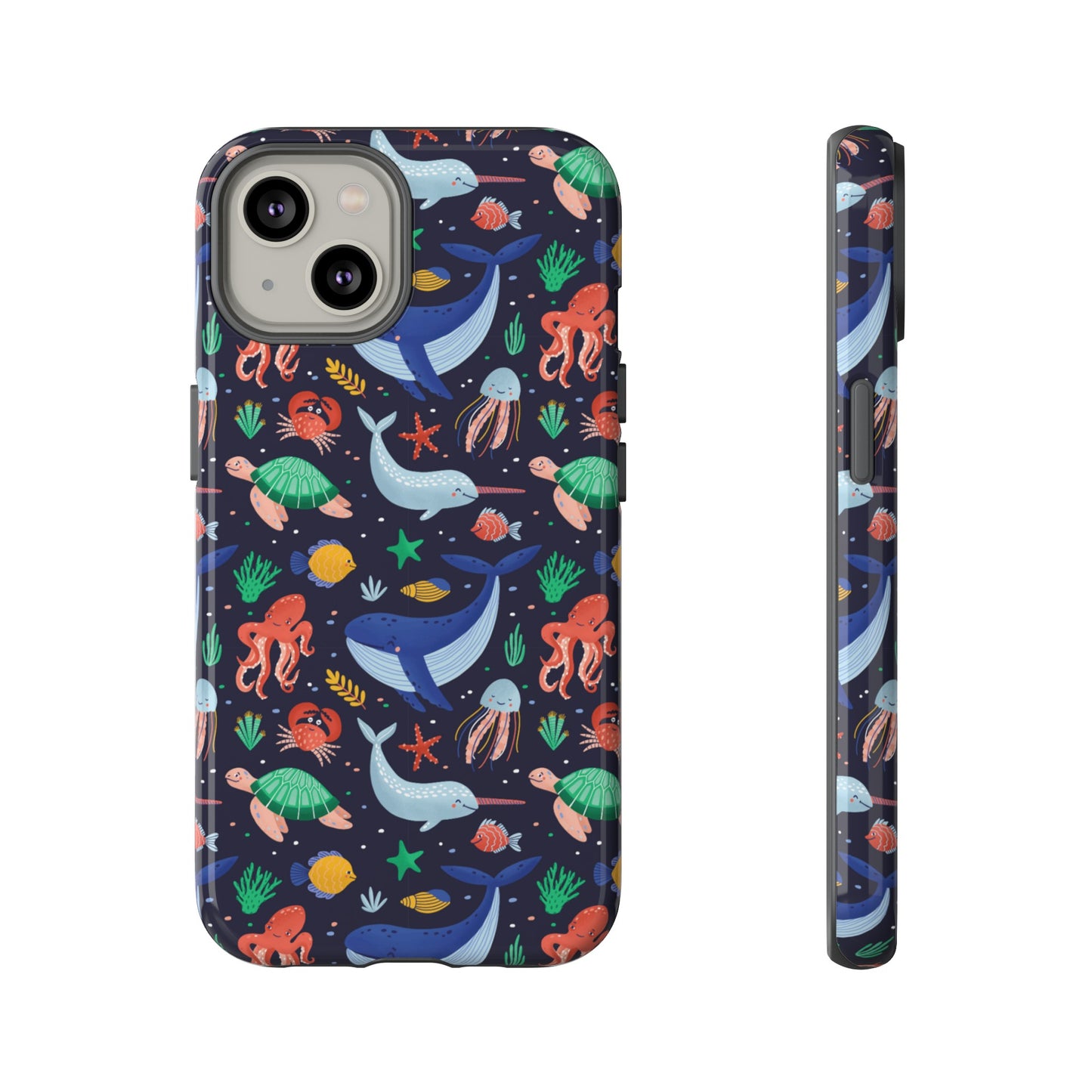 Sea Creatures Wallpaper Phone Case | iPhone 15 Plus/ Pro, 14, 13, 12| Google Pixel 7, Pro, 5| Samsung Galaxy S23 All Major Phone Models