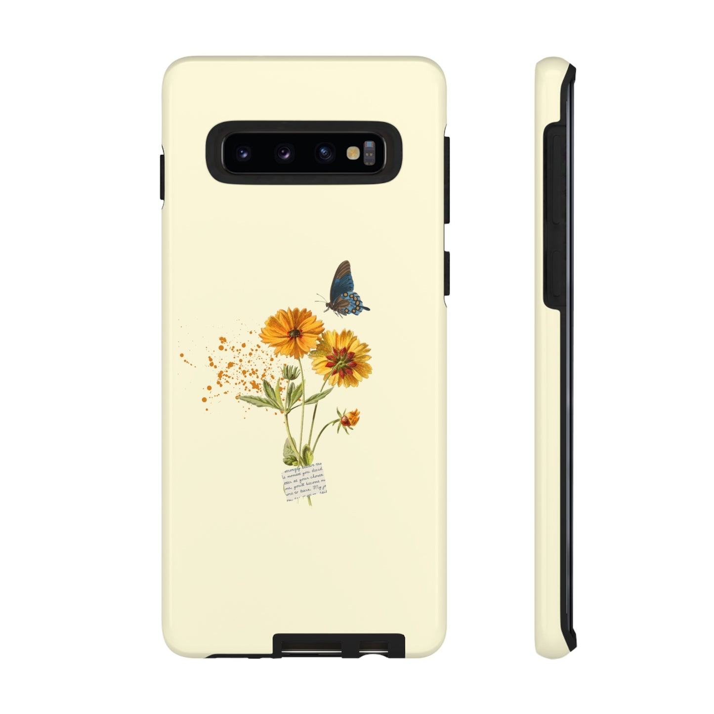 Butterfly Sunflowers Phone Case | iPhone 15 Plus/ Pro, 14, 13, 12| Google Pixel 7, Pro, 5| Samsung Galaxy S23 All Major Phone Models