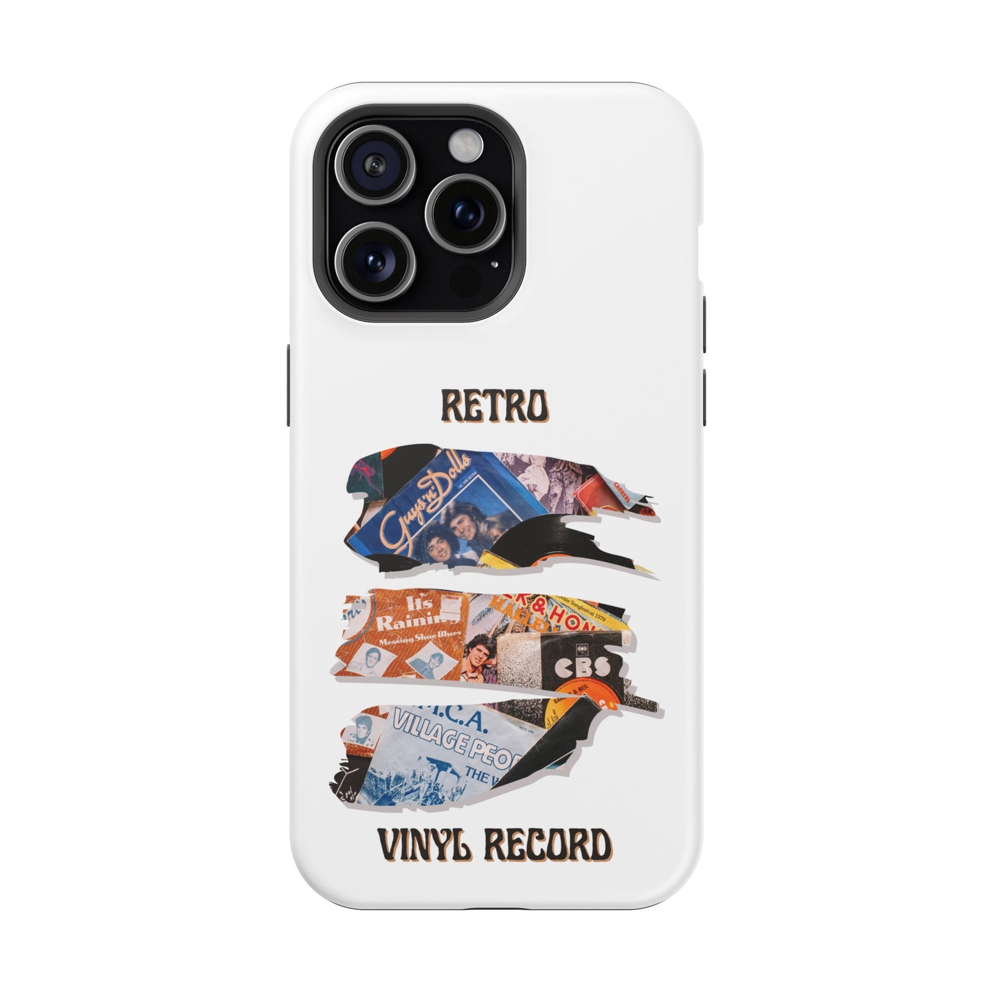 Retro Vinyl Record Phone Case | iPhone 15 Plus/ Pro, 14, 13, 12|