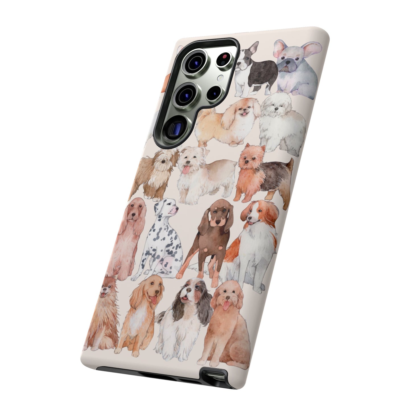 Dog Collage Wallpaper Phone Case | iPhone 15 Plus/ Pro, 14, 13, 12| Google Pixel 7, Pro, 5| Samsung Galaxy S23 All Major Phone Models