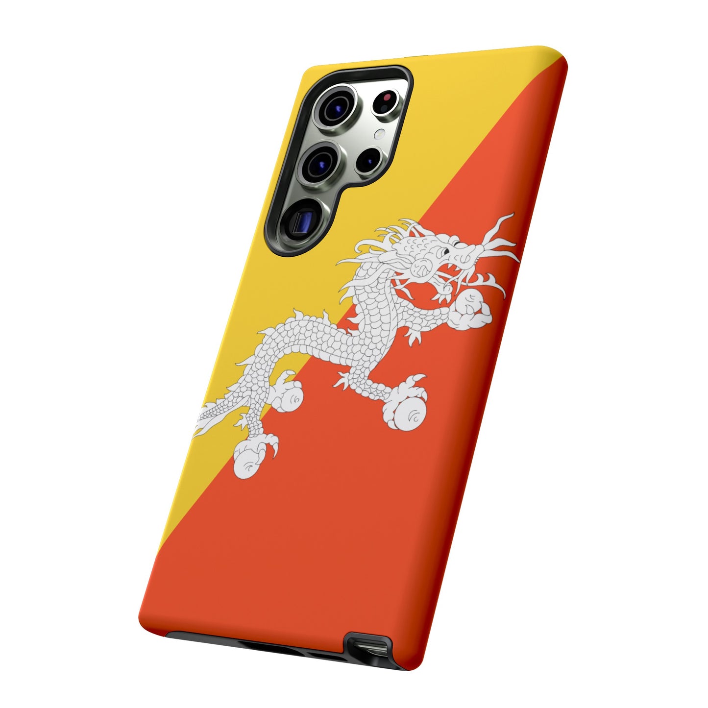 Bhutan Flag Phone Case | iPhone 15 Plus/ Pro, 14, 13, 12| Google Pixel 7, Pro, 5| Samsung Galaxy S23 All Major Phone Models