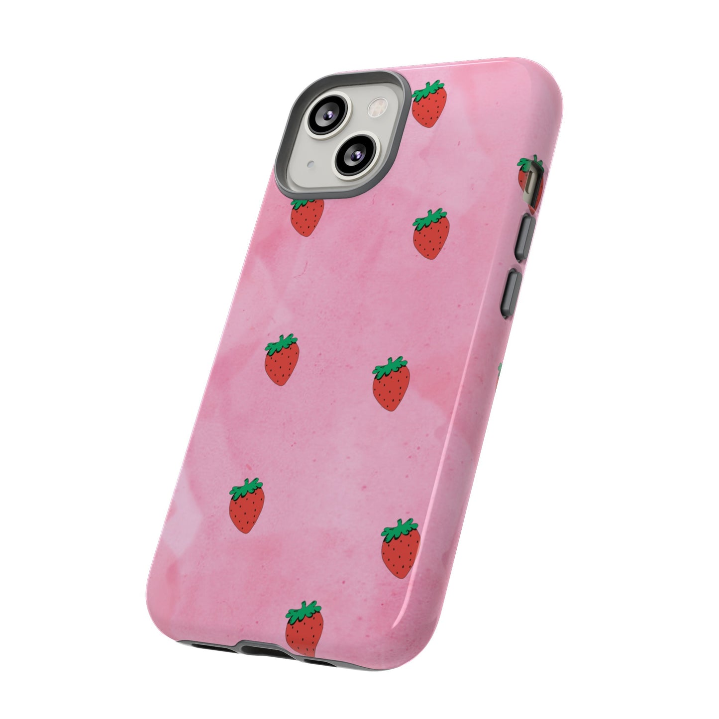 Strawberry Wallpaper Phone Case | iPhone 15 Plus/ Pro, 14, 13, 12| Google Pixel 7, Pro, 5| Samsung Galaxy S23 All Major Phone Models