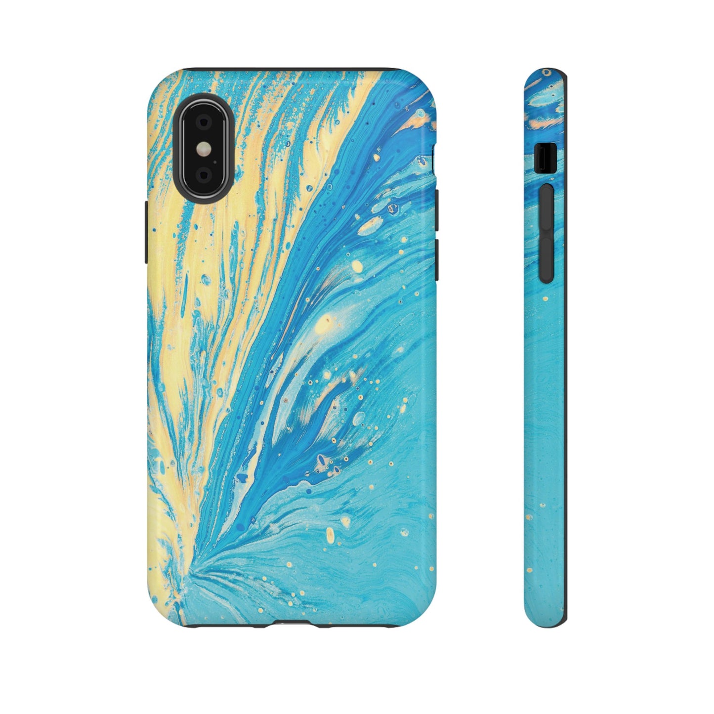 Fan of Yellow & Blue Paint Phone Case | iPhone 15 Plus/ Pro, 14, 13, 12| Google Pixel 7, Pro, 5| Samsung Galaxy S23 All Major Phone Models