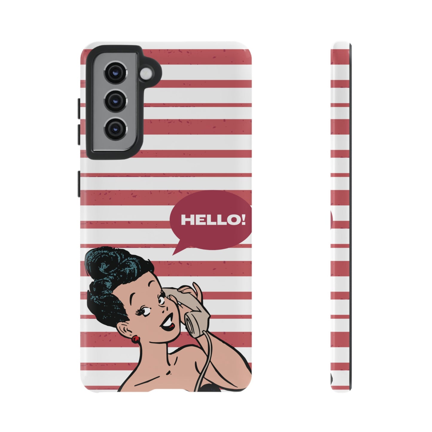 Hello! Wallpaper Phone Case | iPhone 15 Plus/ Pro, 14, 13, 12| Google Pixel 7, Pro, 5| Samsung Galaxy S23 All Major Phone Models