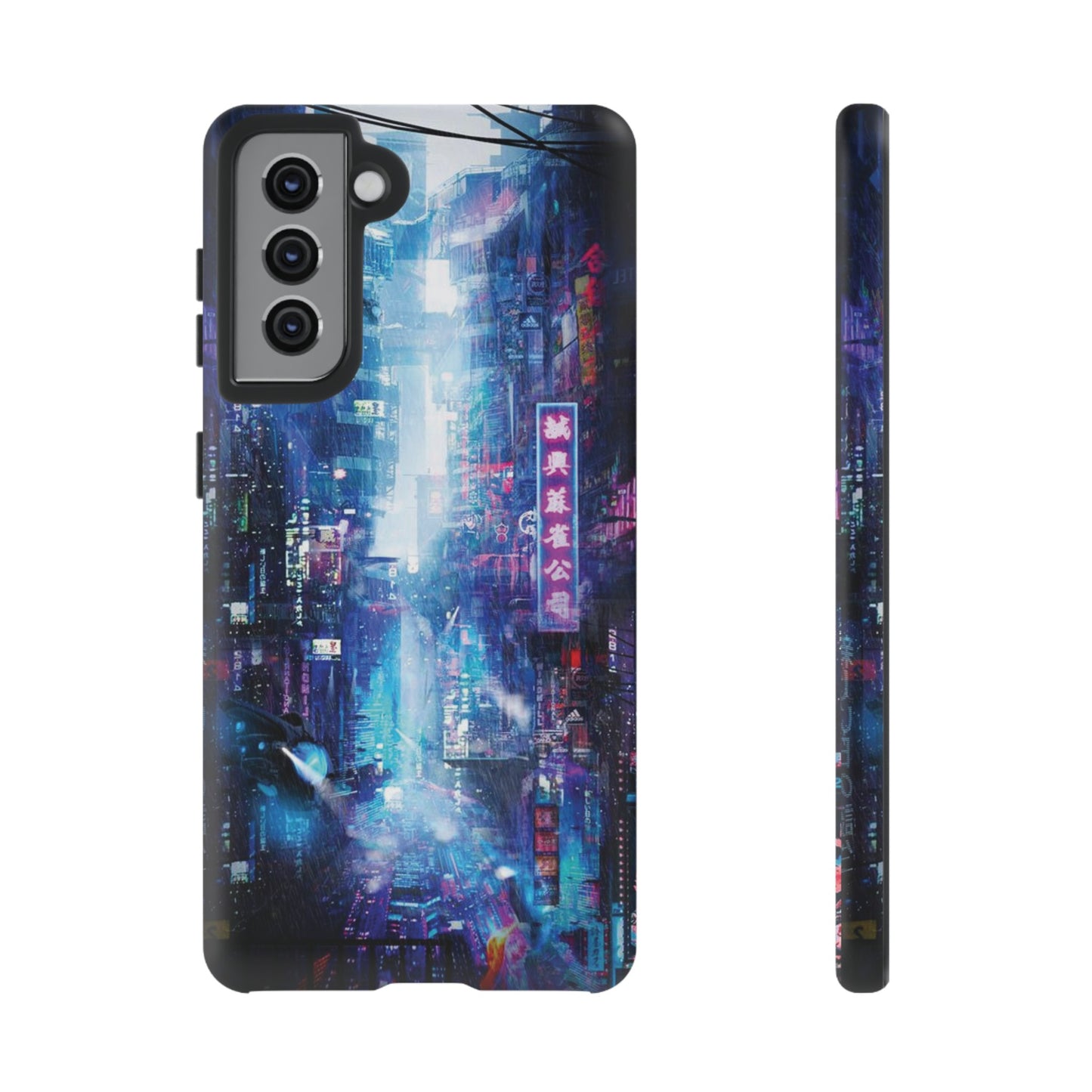 Night Life Futuristic City Wallpaper Phone Case | iPhone 15 Plus/ Pro, 14, 13, 12| Google Pixel 7, Pro, 5| Samsung Galaxy S23 All Major Phone Models