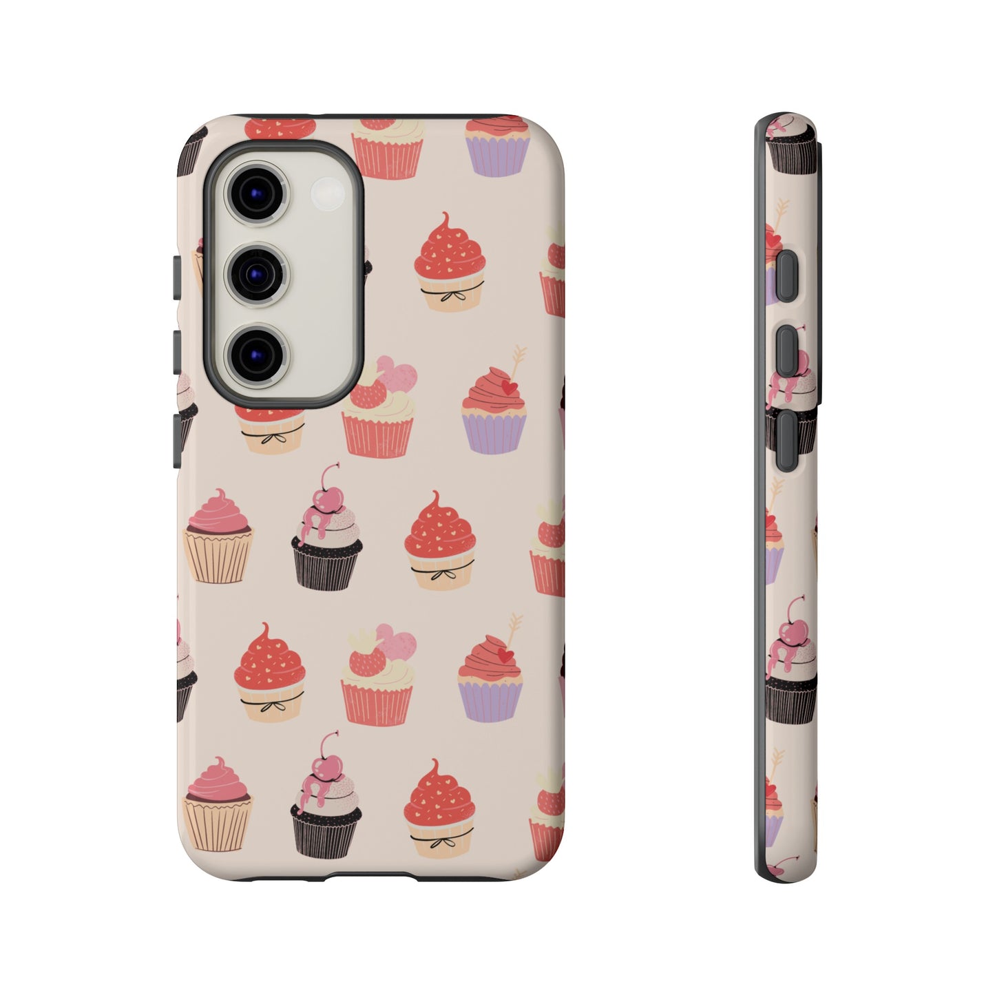 Cupcake Collage Wallpaper Phone Case | iPhone 15 Plus/ Pro, 14, 13, 12| Google Pixel 7, Pro, 5| Samsung Galaxy S23 All Major Phone Models