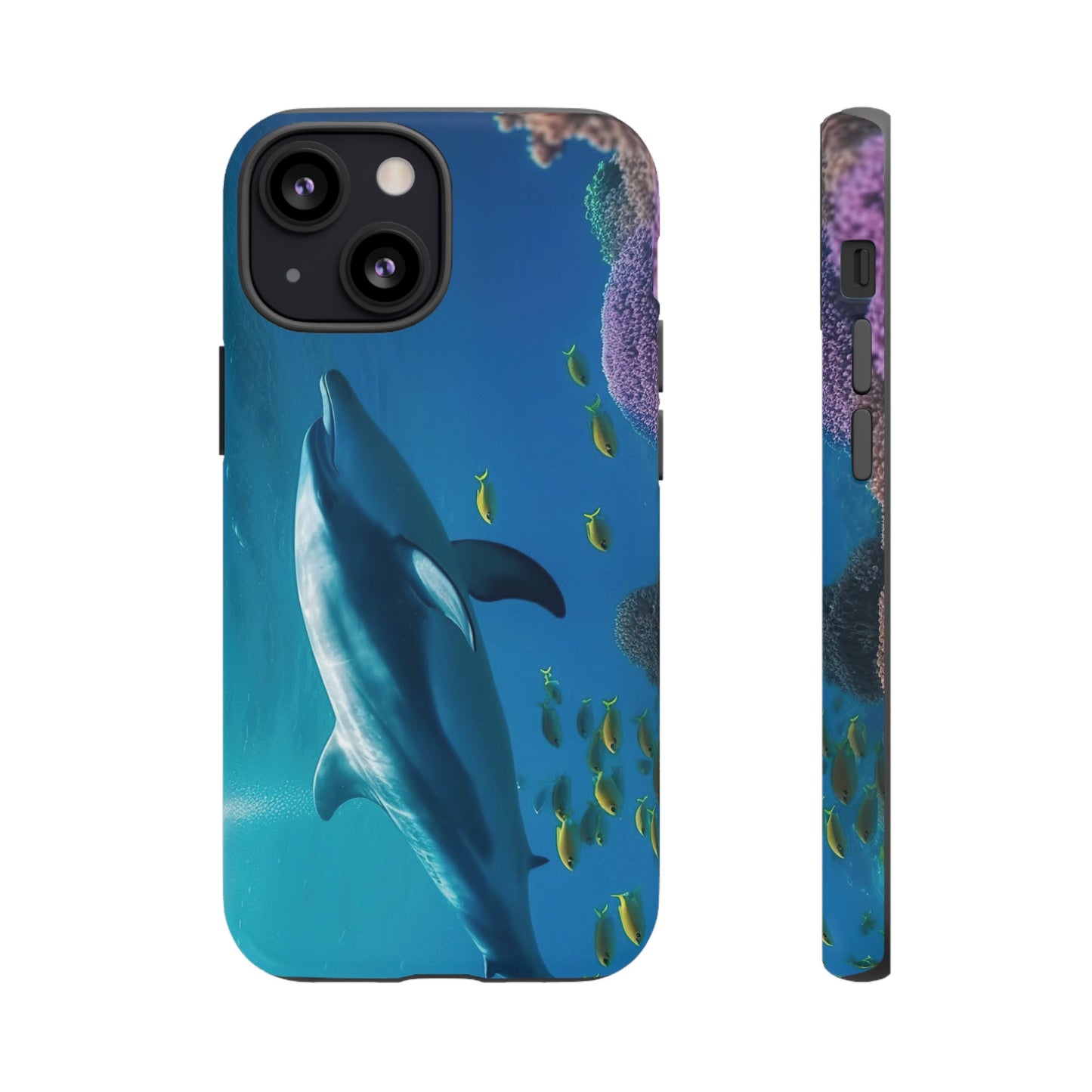 Dolphin Wallpaper Phone Case | iPhone 15 Plus/ Pro, 14, 13, 12| Google Pixel 7, Pro, 5| Samsung Galaxy S23 All Major Phone Models