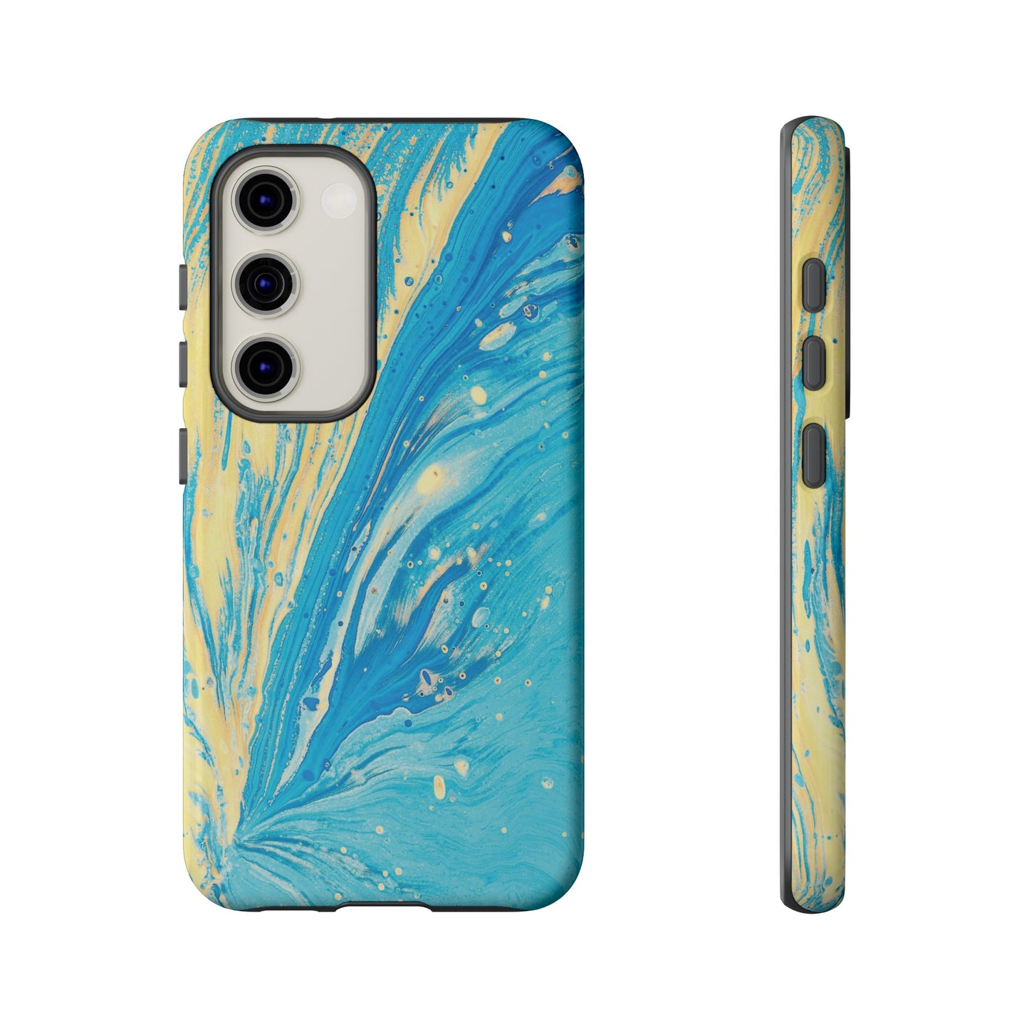 Fan of Yellow & Blue Paint Phone Case | iPhone 15 Plus/ Pro, 14, 13, 12| Google Pixel 7, Pro, 5| Samsung Galaxy S23 All Major Phone Models