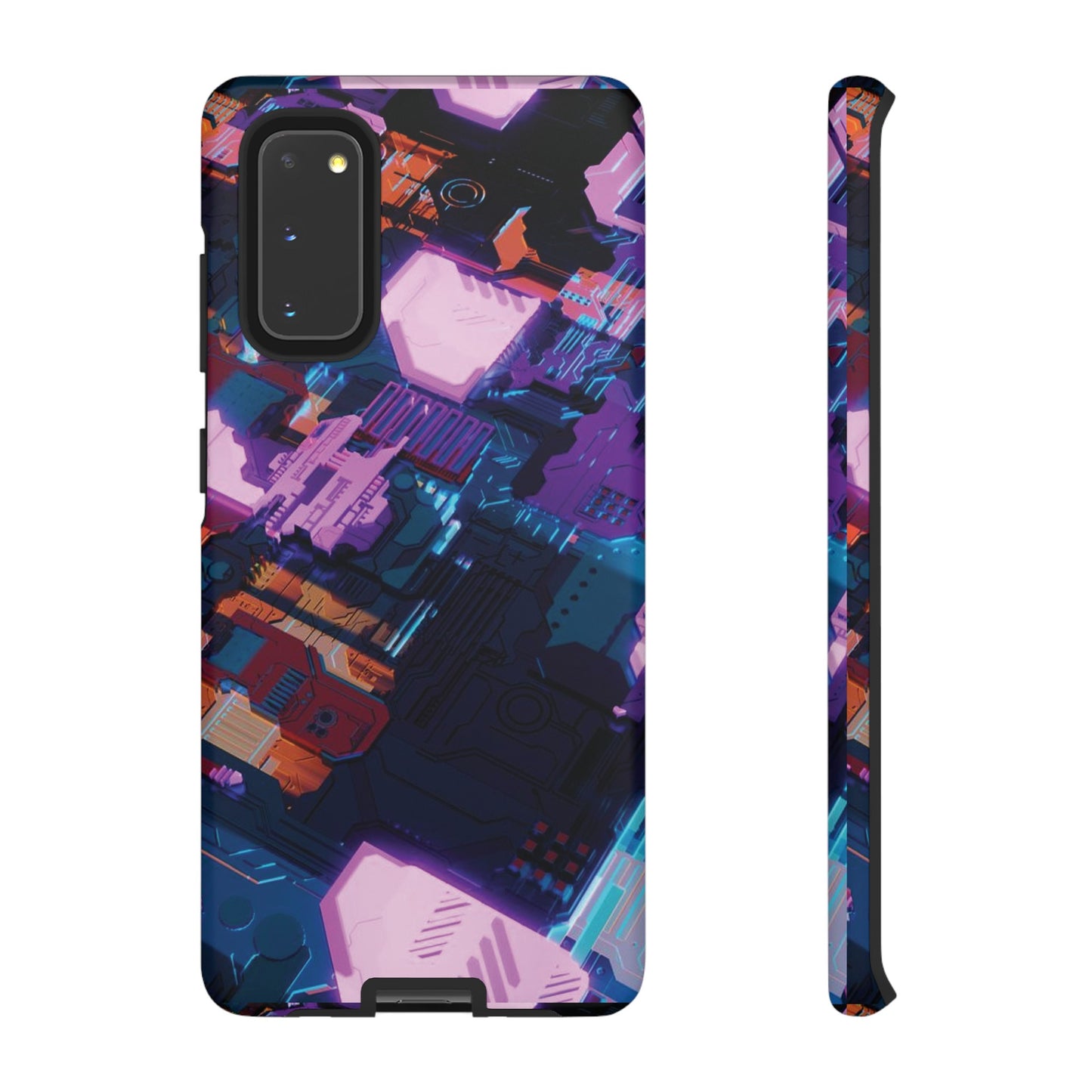 Purple Circuit Board Wallpaper Phone Case | iPhone 15 Plus/ Pro, 14, 13, 12| Google Pixel 7, Pro, 5| Samsung Galaxy S23 All Major Phone Models