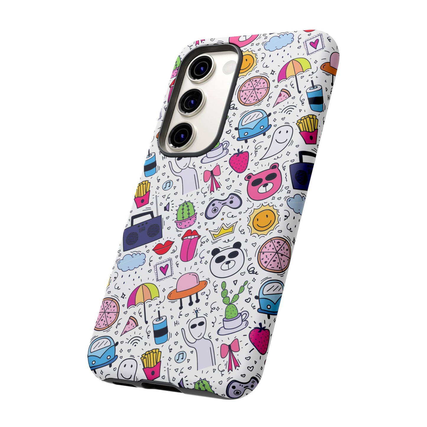 Cartoon Collage Phone Case | iPhone 15 Plus/ Pro, 14, 13, 12| Google Pixel 7, Pro, 5| Samsung Galaxy S23 All Major Phone Models