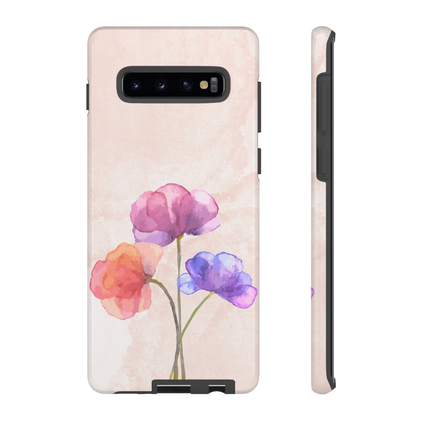 Three Flowers Wallpaper Phone Case | iPhone 15 Plus/ Pro, 14, 13, 12| Google Pixel 7, Pro, 5| Samsung Galaxy S23 All Major Phone Models