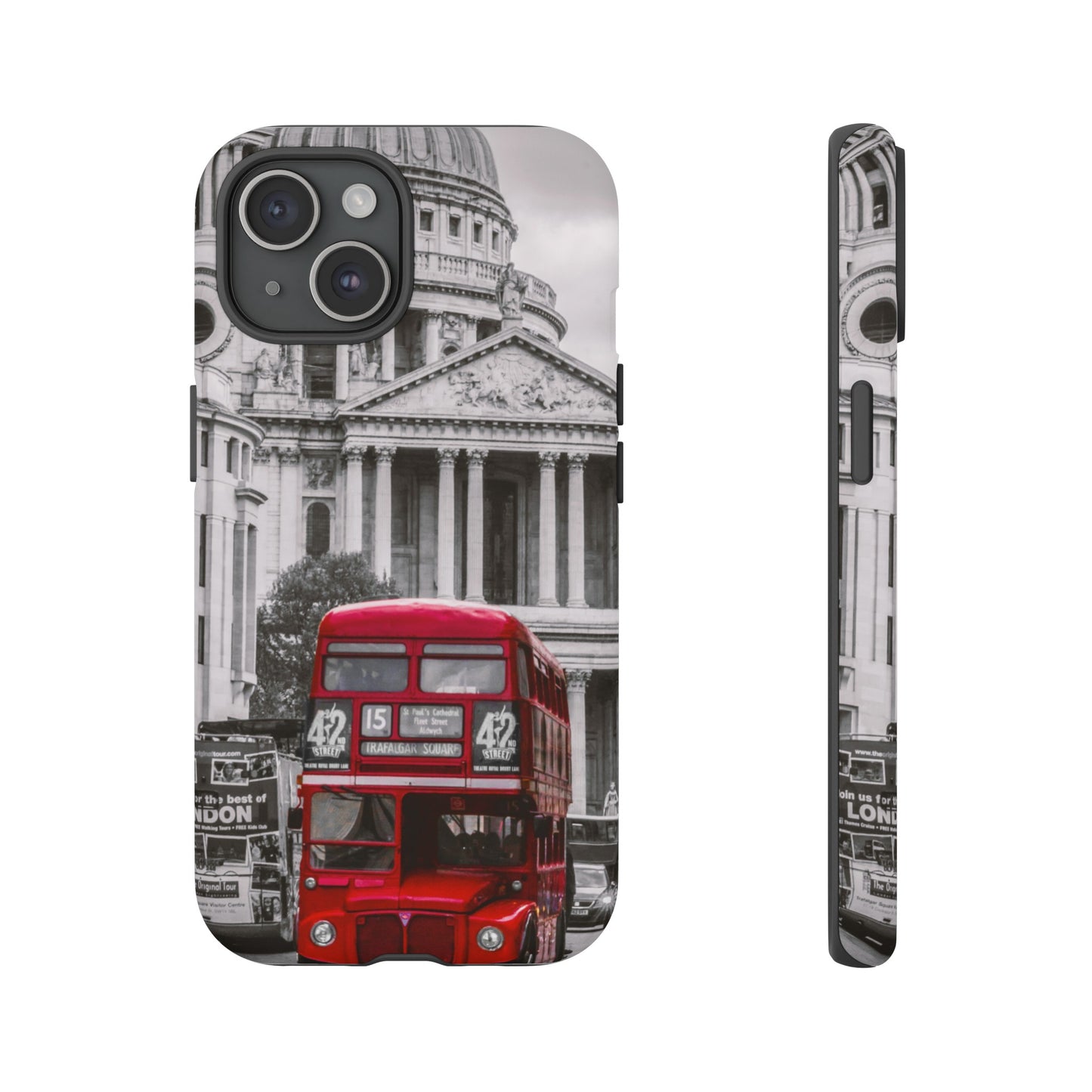 London Bus Wallpaper Phone Case | iPhone 15 Plus/ Pro, 14, 13, 12| Google Pixel 7, Pro, 5| Samsung Galaxy S23 All Major Phone Models