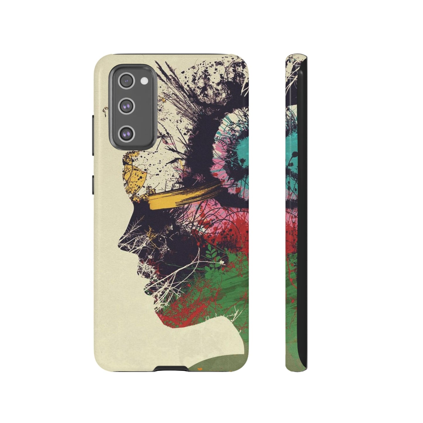 Woman’s Face Painting Wallpaper Phone Case |iPhone 15 Plus/ Pro,14, 13, 12| Google Pixel 7, Pro, 5|Samsung Galaxy S23 All Major Phone Models