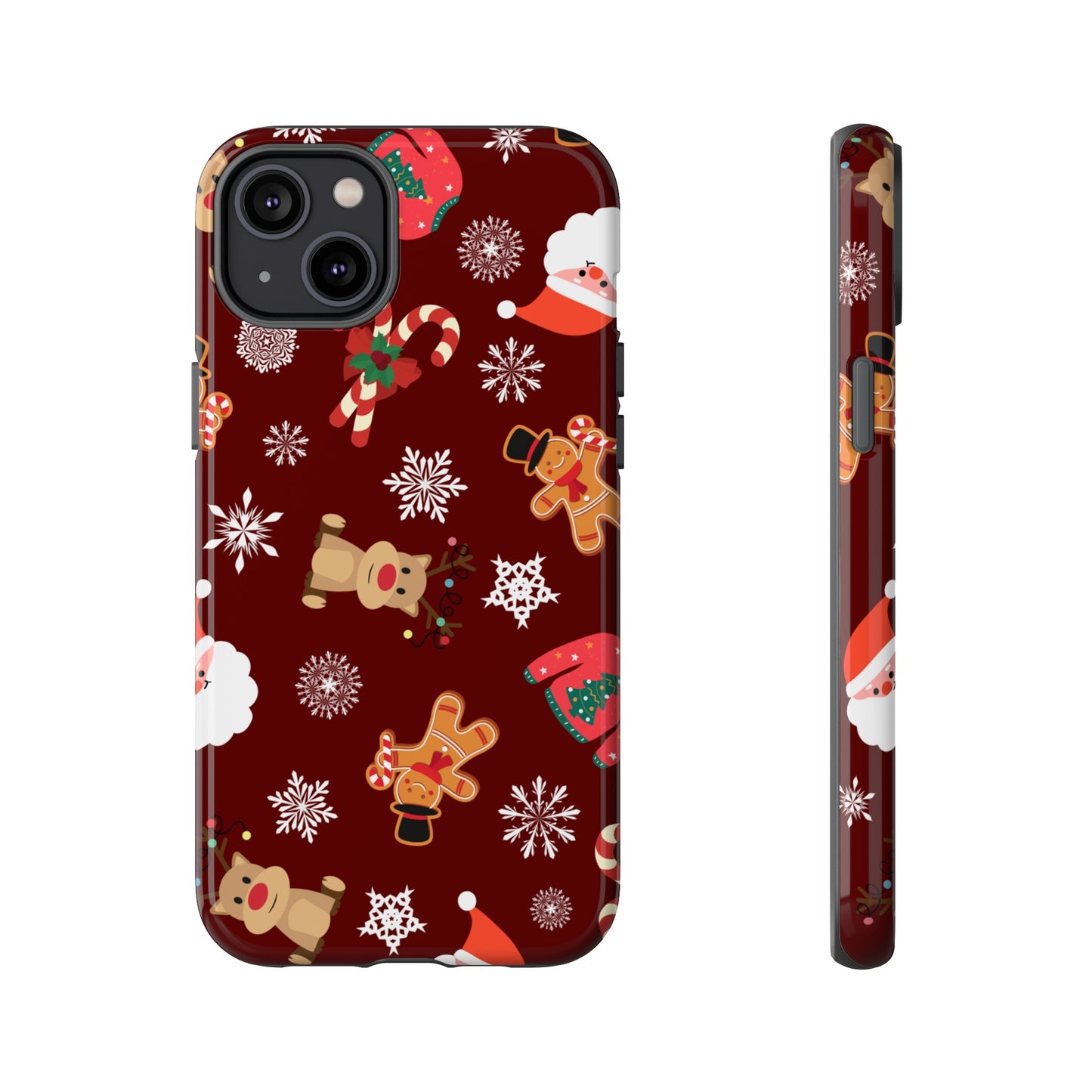 Festive Christmas Wallpaper Phone Case | iPhone 15 Plus/ Pro, 14, 13, 12| Google Pixel 7, Pro, 5| Samsung Galaxy S23 All Major Phone Models