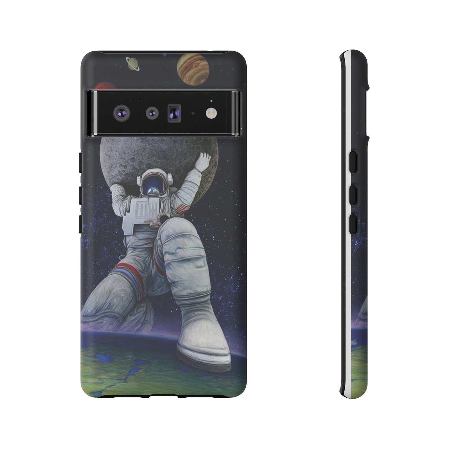 Astronaut Holding The Moon Phone Case | iPhone 15 Plus/ Pro, 14, 13, 12| Google Pixel 7, Pro, 5| Samsung Galaxy S23 All Major Phone Models