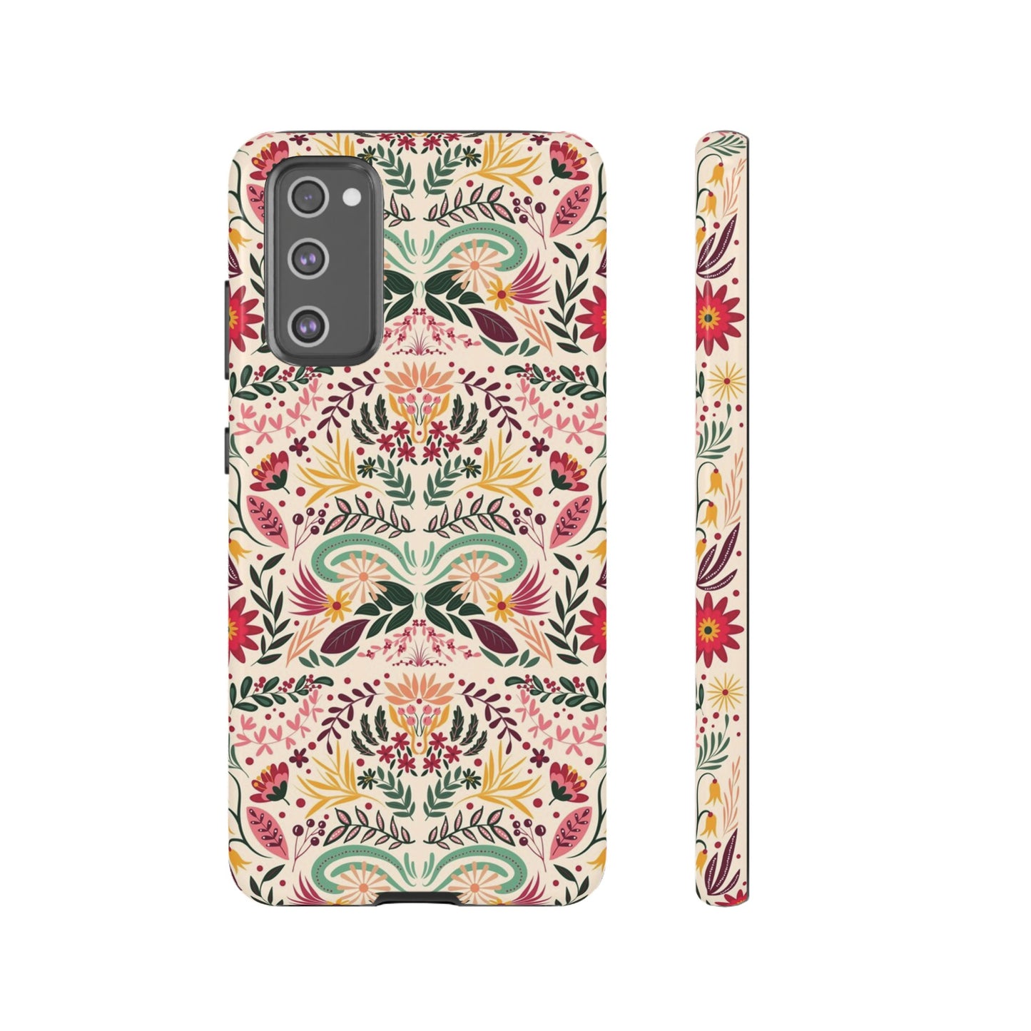 Bright Floral Wallpaper Phone Case | iPhone 15 Plus/ Pro, 14, 13, 12| Google Pixel 7, Pro, 5| Samsung Galaxy S23 All Major Phone Models