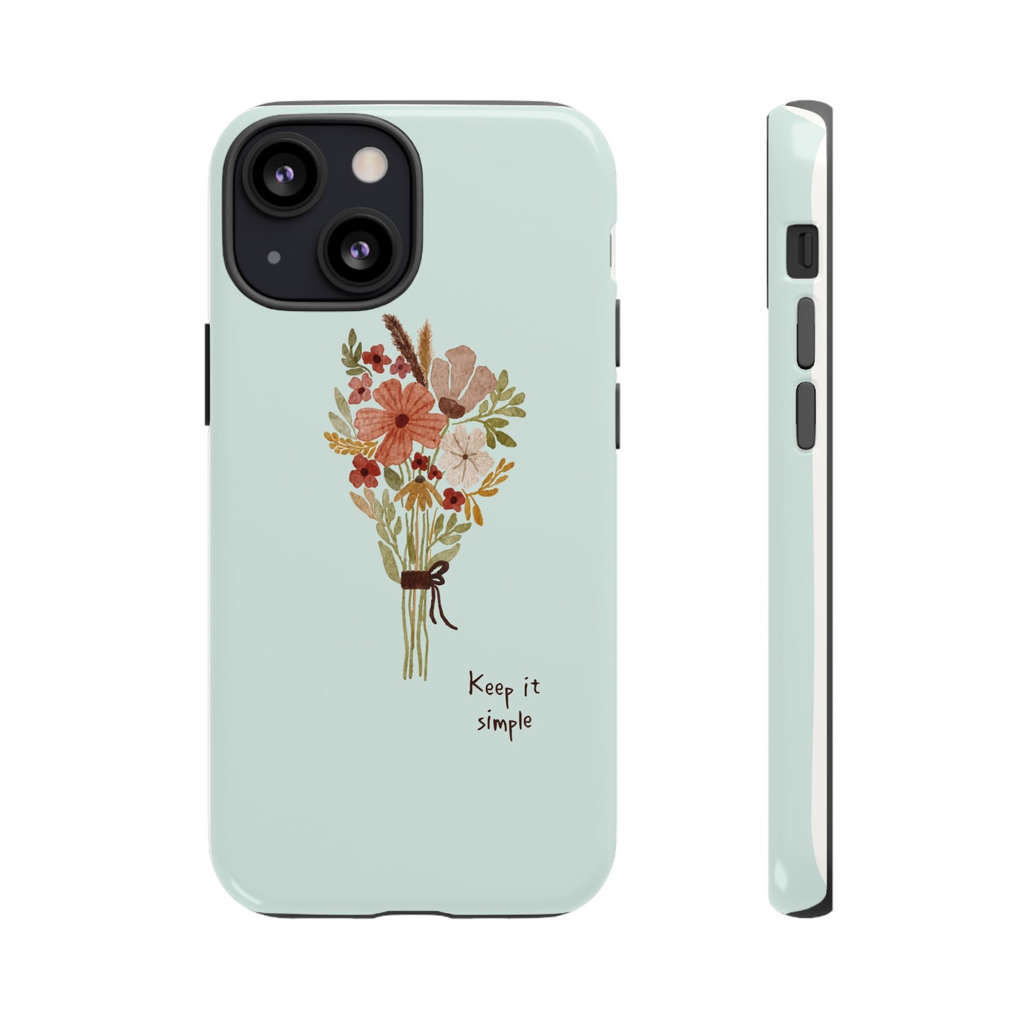 Keep It Simple Wallpaper Phone Case | iPhone 15 Plus/ Pro, 14, 13, 12| Google Pixel 7, Pro, 5| Samsung Galaxy S23 All Major Phone Models