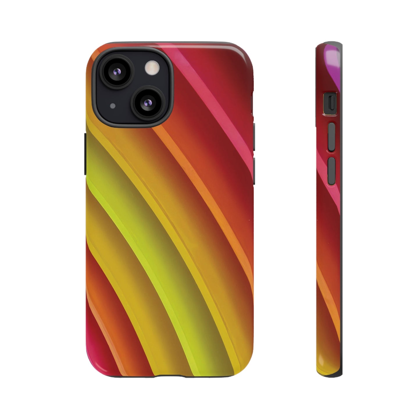 Curved Colourful Wallpaper Phone Case | iPhone 15 Plus/ Pro, 14, 13, 12| Google Pixel 7, Pro, 5| Samsung Galaxy S23 All Major Phone Models