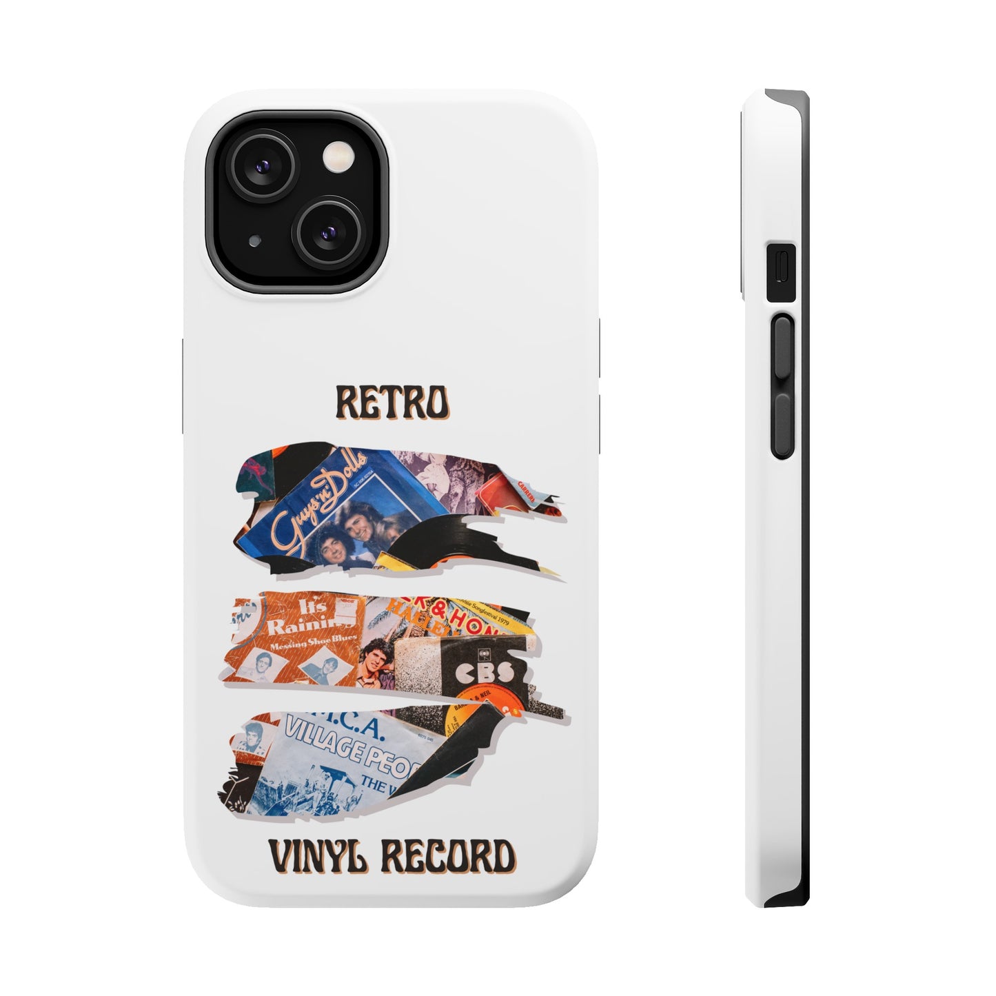 Retro Vinyl Record Phone Case | iPhone 15 Plus/ Pro, 14, 13, 12|