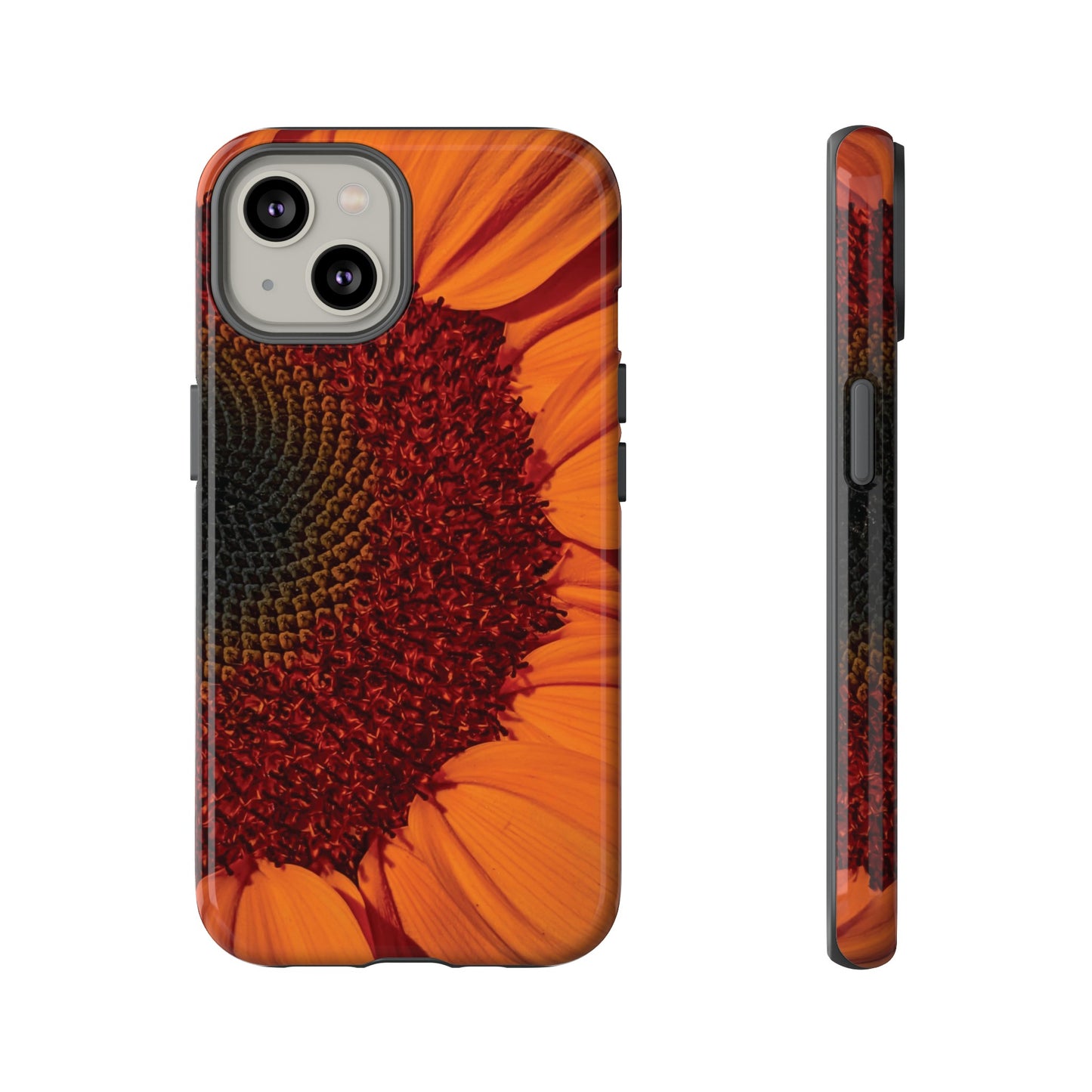 Orange Sunflower Wallpaper Phone Case | iPhone 15 Plus/ Pro, 14, 13, 12| Google Pixel 7, Pro, 5| Samsung Galaxy S23 All Major Phone Models