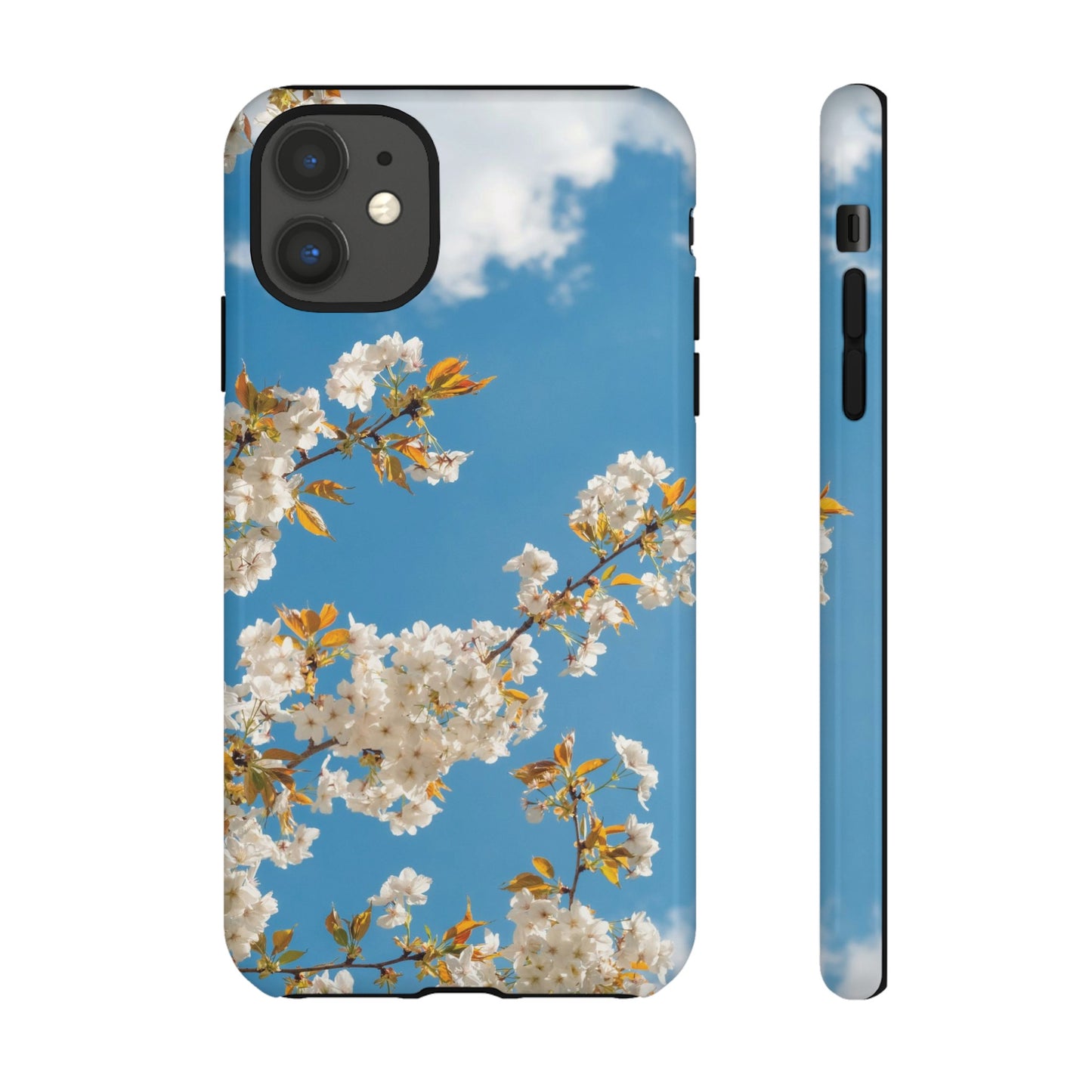 White Blossom Wallpaper Phone Case | iPhone 15 Plus/ Pro, 14, 13, 12| Google Pixel 7, Pro, 5| Samsung Galaxy S23 All Major Phone Models