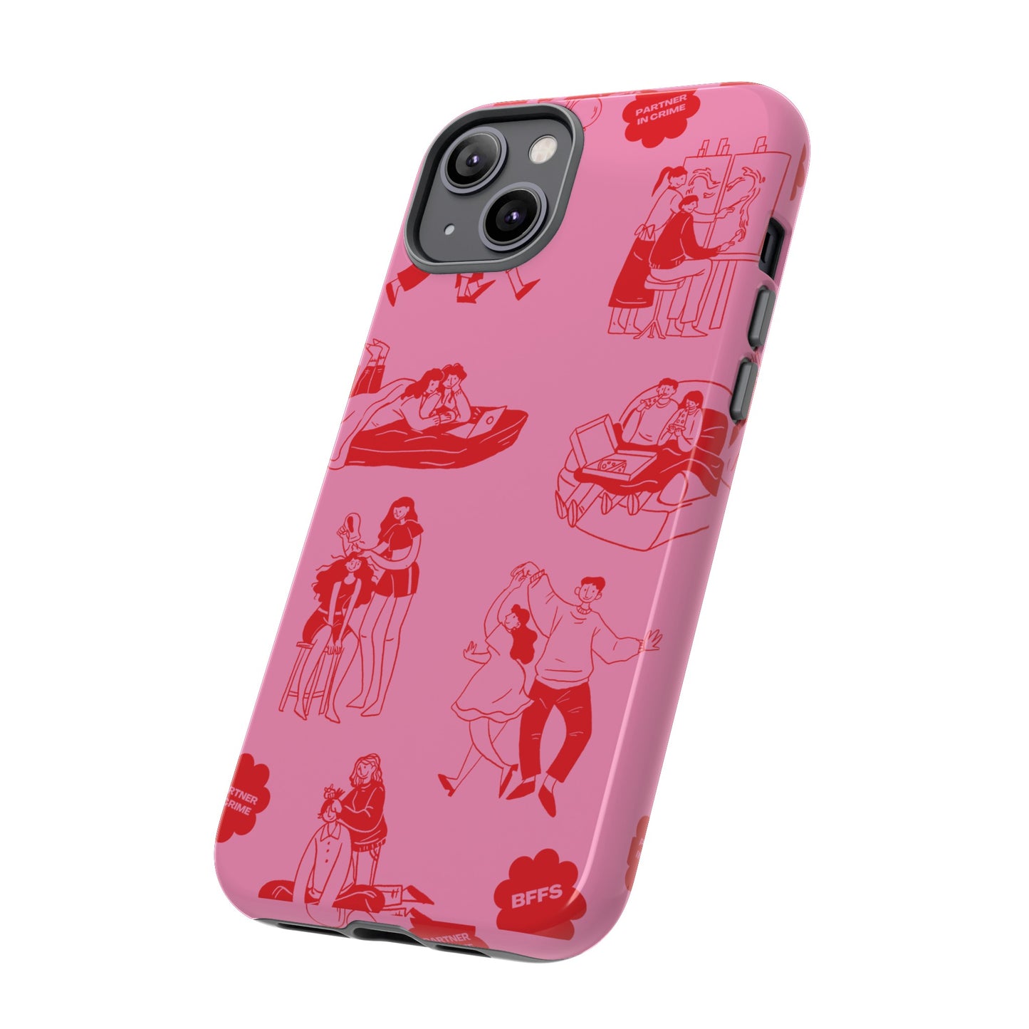 Pink Valentine's Day Wallpaper Phone Case | iPhone 15 Plus/ Pro, 14, 13, 12| Google Pixel 7, Pro, 5| Samsung Galaxy S23 All Major Phone Models