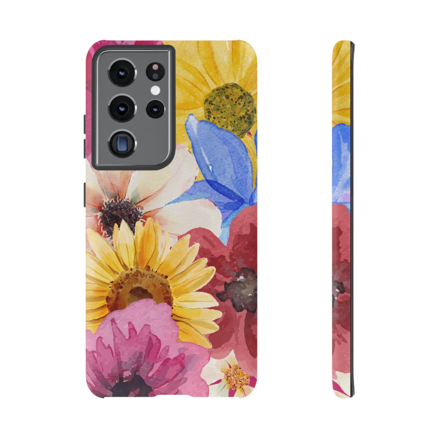 Overlapping Flowers Wallpaper Phone Case | iPhone 15 Plus/ Pro, 14, 13, 12| Google Pixel 7, Pro, 5| Samsung Galaxy S23 All Major Phone Models