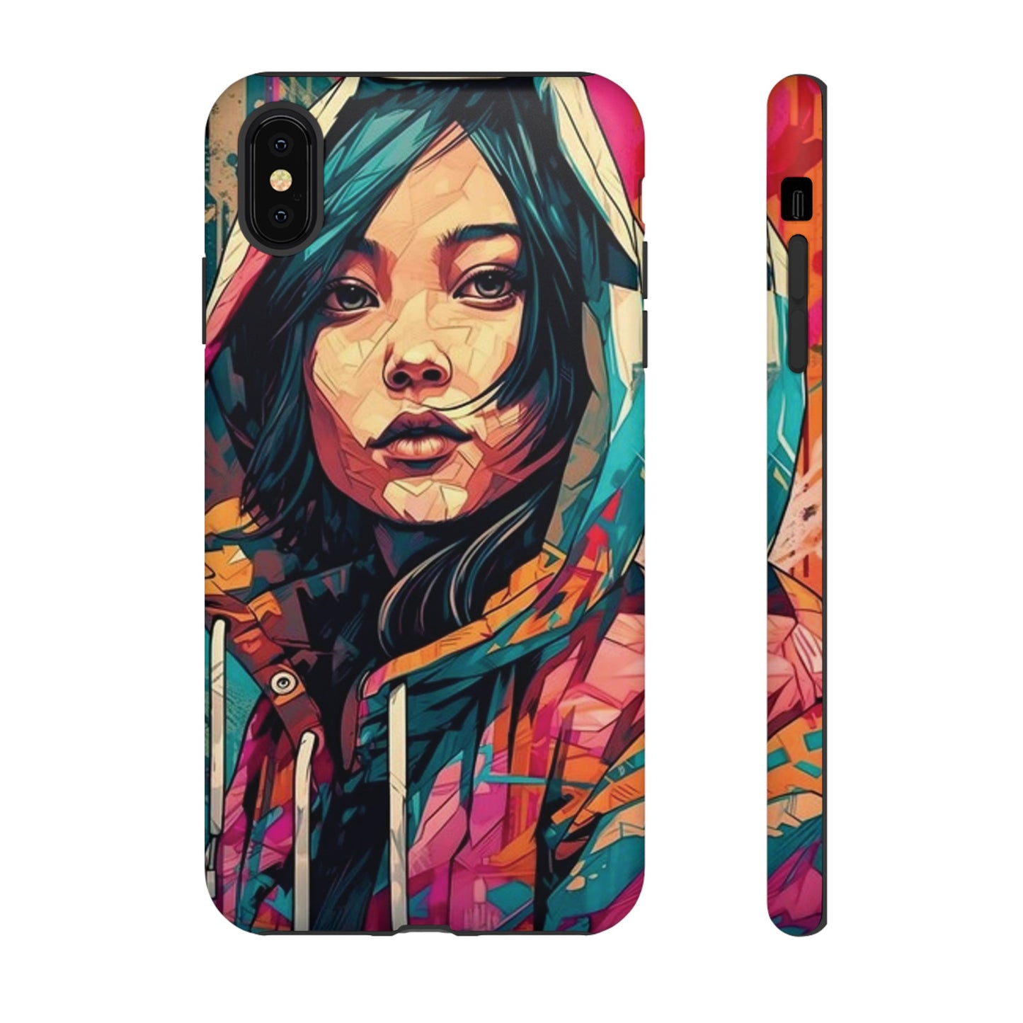 Girl Painting Wallpaper Phone Case | iPhone 15 Plus/ Pro, 14, 13, 12| Google Pixel 7, Pro, 5| Samsung Galaxy S23 All Major Phone Models