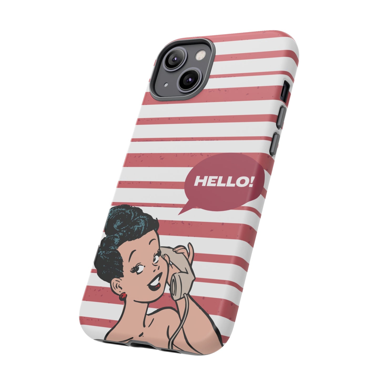 Hello! Wallpaper Phone Case | iPhone 15 Plus/ Pro, 14, 13, 12| Google Pixel 7, Pro, 5| Samsung Galaxy S23 All Major Phone Models