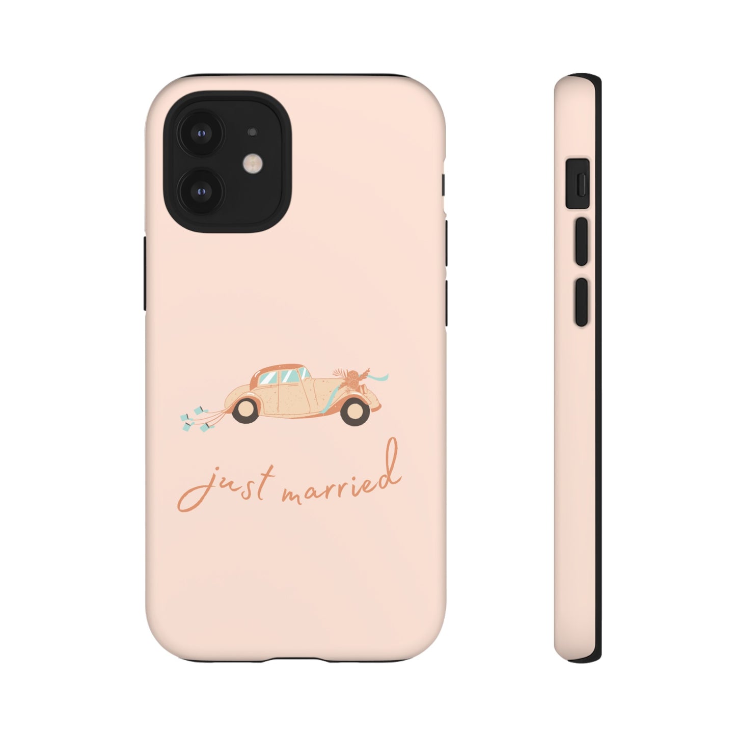 Just Married Phone Case | iPhone 15 Plus/ Pro, 14, 13, 12| Google Pixel 7, Pro, 5| Samsung Galaxy S23 All Major Phone Models