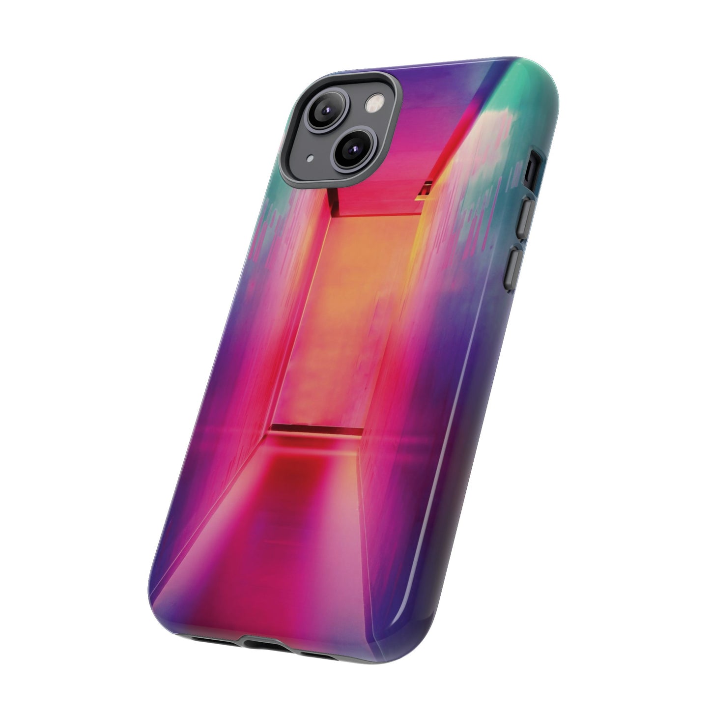 Rainbow Hallway Wallpaper Phone Case | iPhone 15 Plus/ Pro, 14, 13, 12| Google Pixel 7, Pro, 5| Samsung Galaxy S23 All Major Phone Models