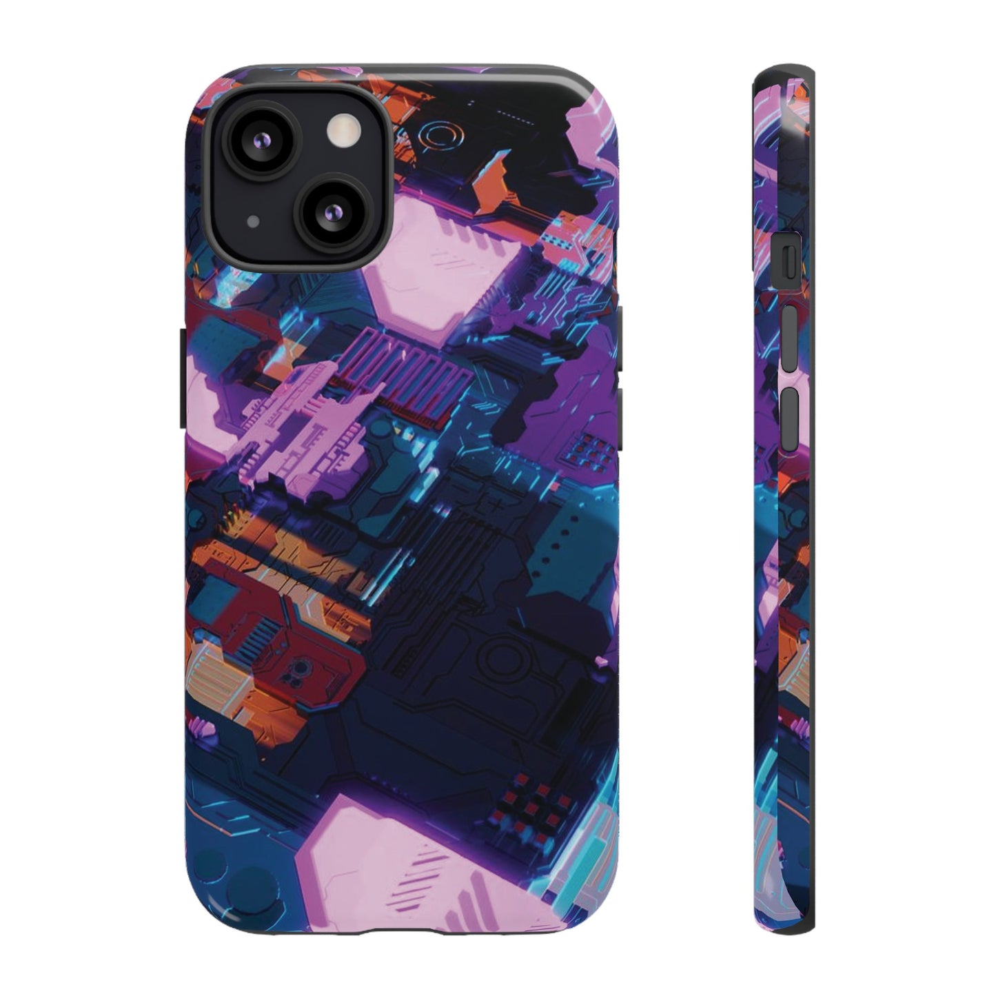 Purple Circuit Board Wallpaper Phone Case | iPhone 15 Plus/ Pro, 14, 13, 12| Google Pixel 7, Pro, 5| Samsung Galaxy S23 All Major Phone Models