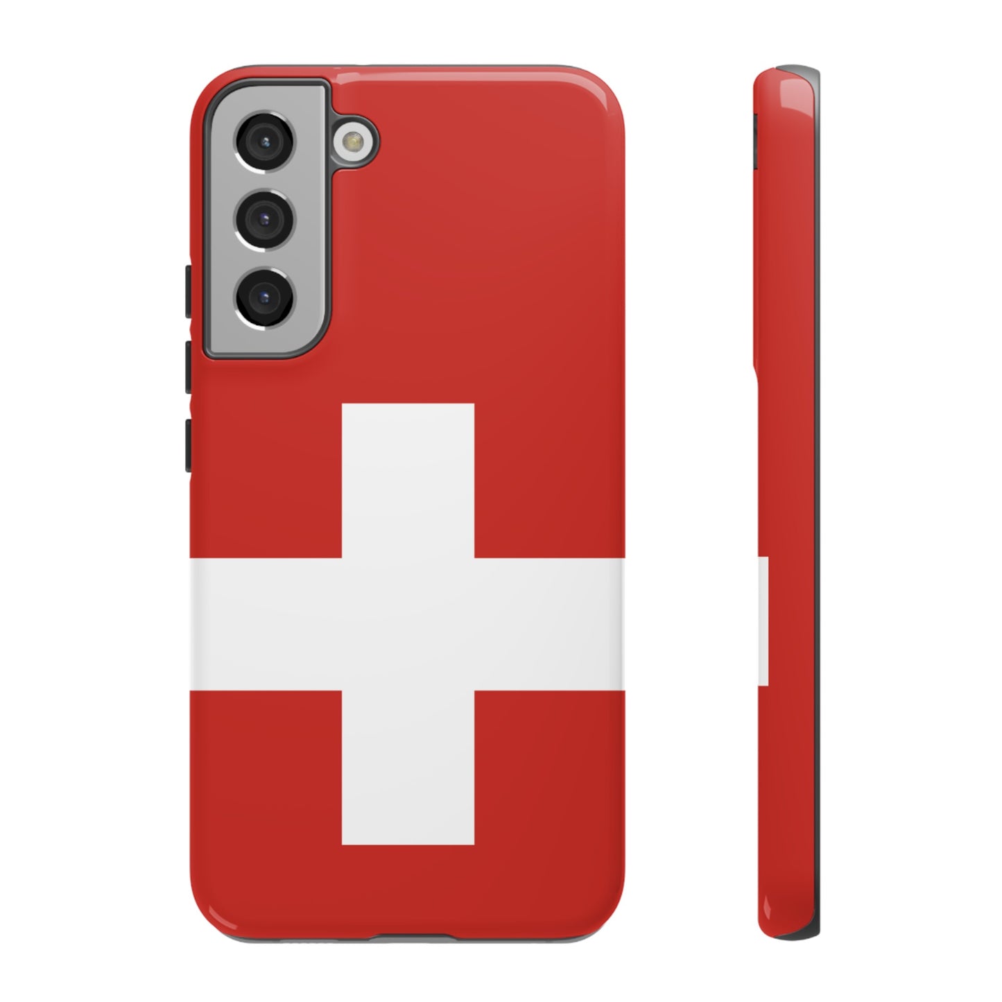 Switzerland Flag Phone Case | iPhone 15 Plus/ Pro, 14, 13, 12| Google Pixel 7, Pro, 5| Samsung Galaxy S23 All Major Phone Models