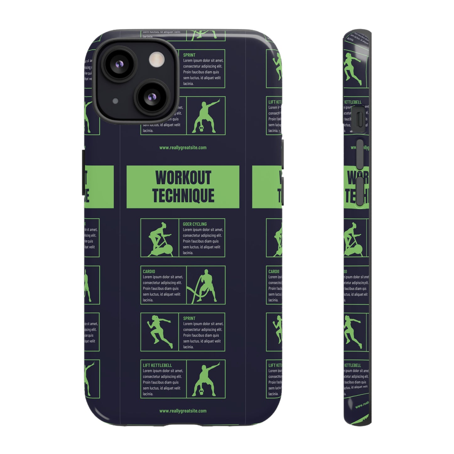 Workout Plan Wallpaper Phone Case | iPhone 15 Plus/ Pro, 14, 13, 12| Google Pixel 7, Pro, 5| Samsung Galaxy S23 All Major Phone Models