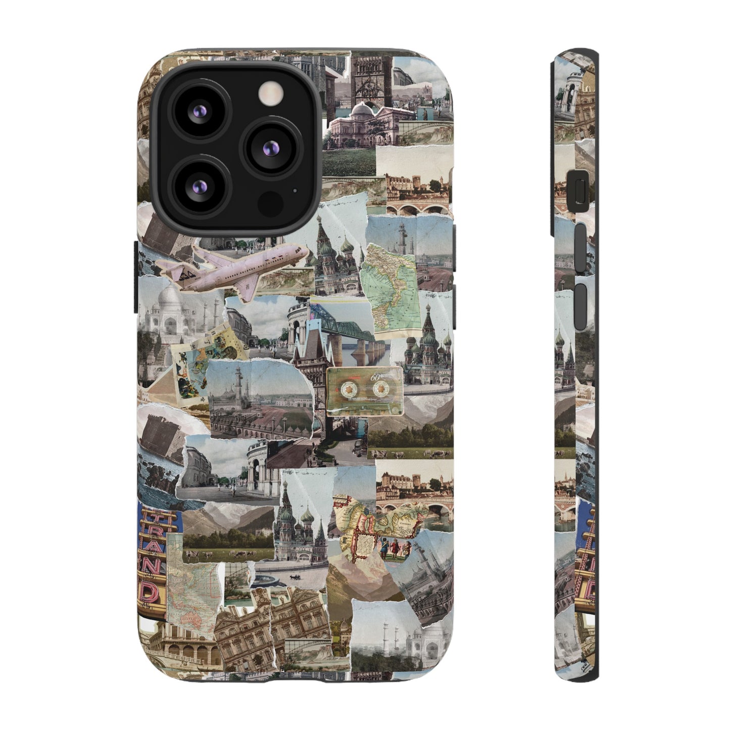 Travel Collage Wallpaper Phone Case | iPhone 15 Plus/ Pro, 14, 13, 12| Google Pixel 7, Pro, 5| Samsung Galaxy S23 All Major Phone Models