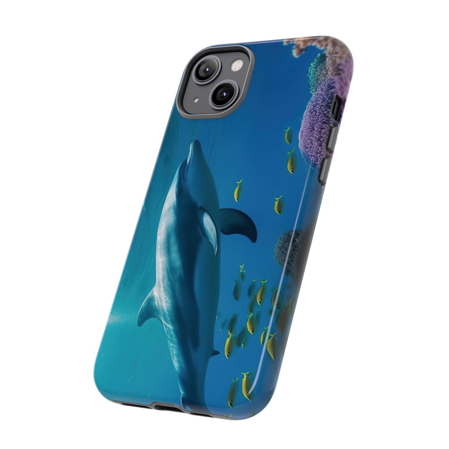 Dolphin Wallpaper Phone Case | iPhone 15 Plus/ Pro, 14, 13, 12| Google Pixel 7, Pro, 5| Samsung Galaxy S23 All Major Phone Models